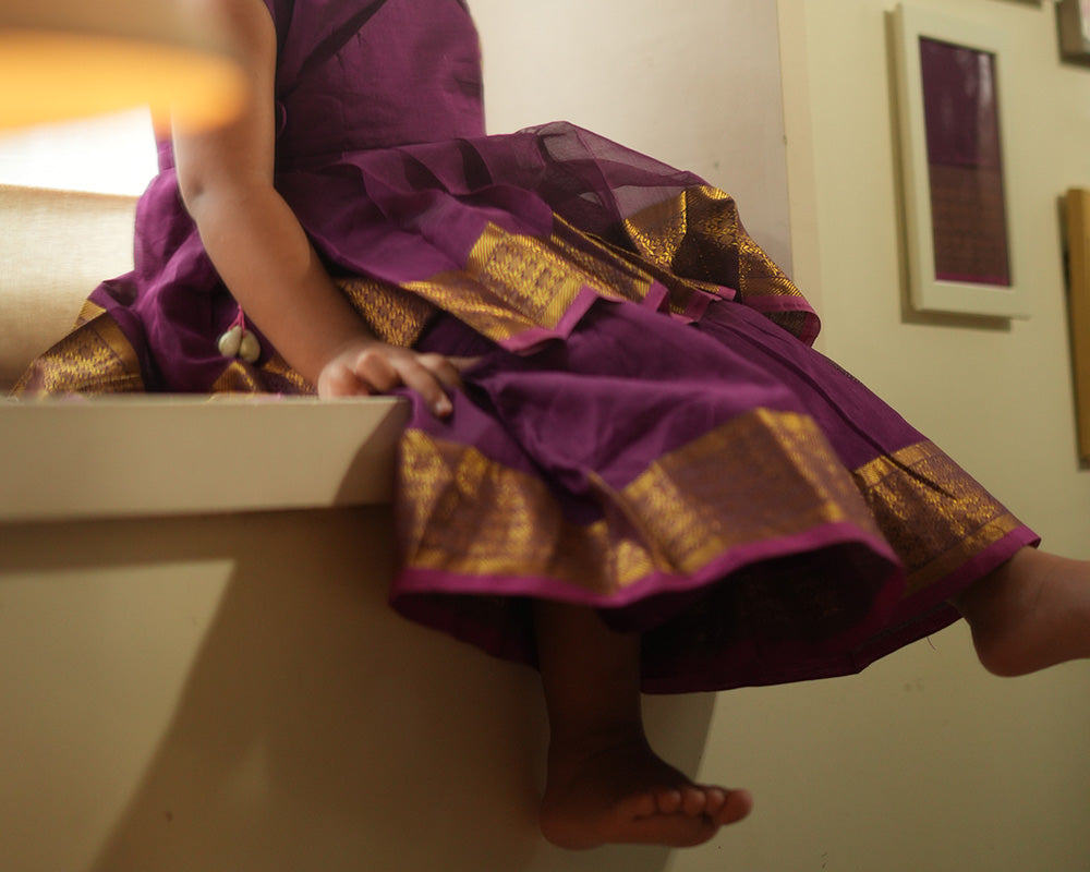 ANAGHA sharara coord set in purple