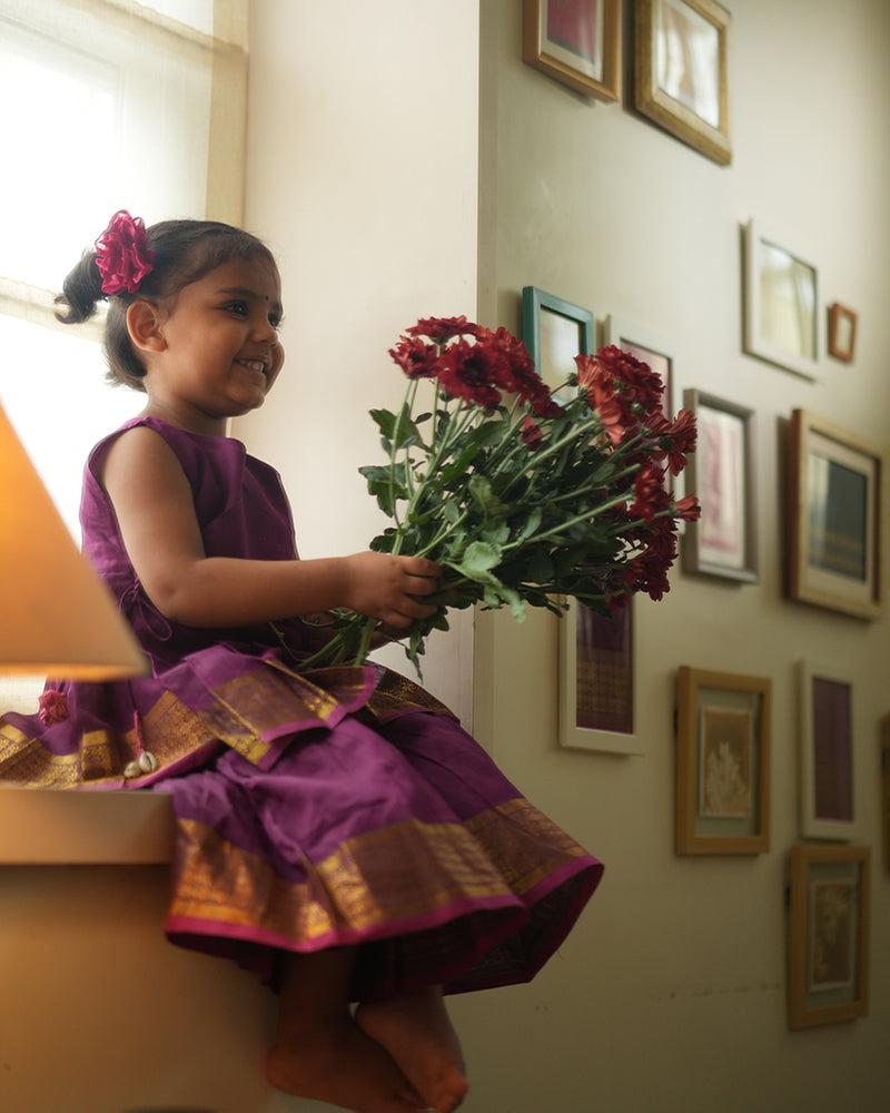 ANAGHA sharara coord set in purple