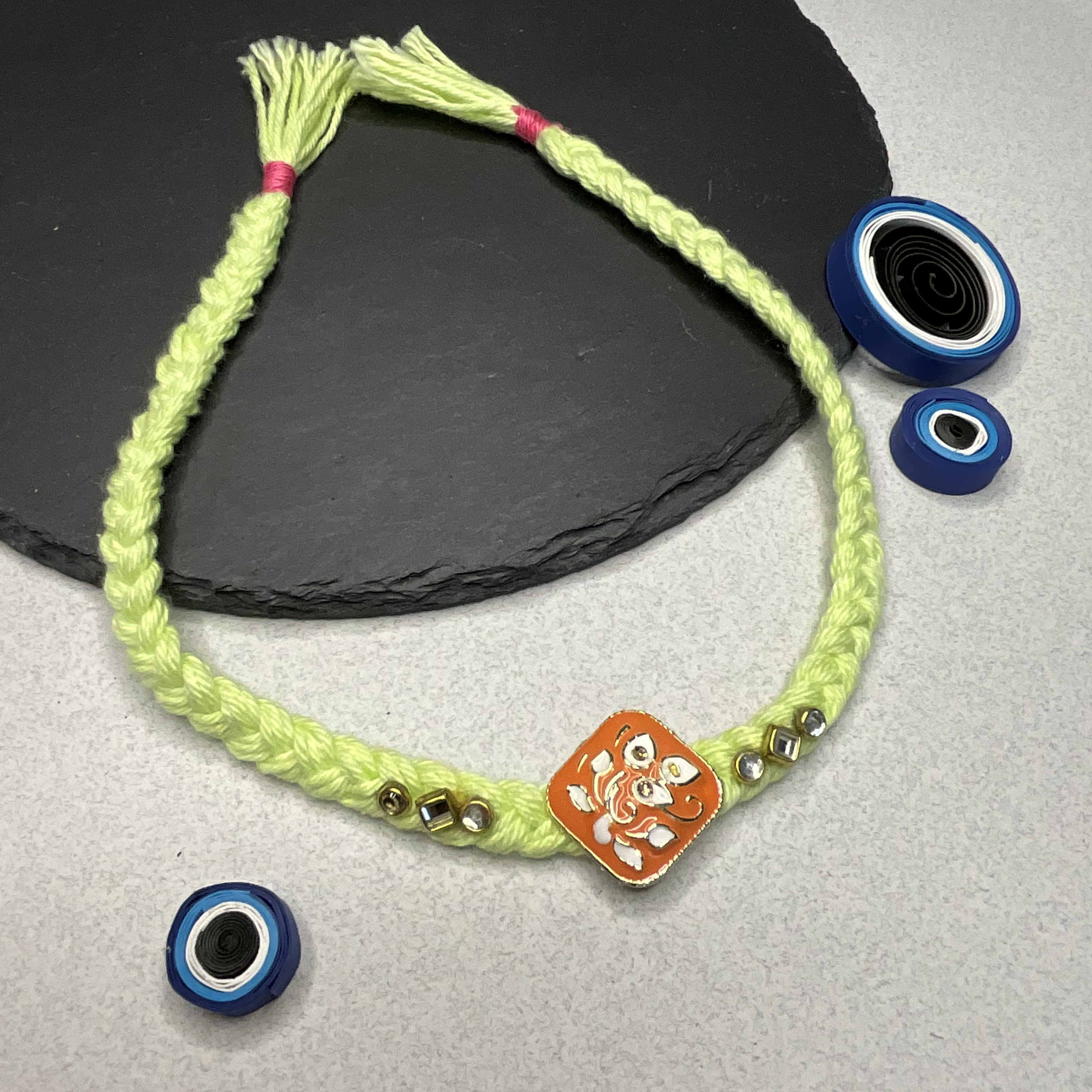 Braided Coral - Rakhi