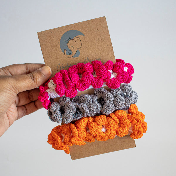Handmade Crochet Scrunchies