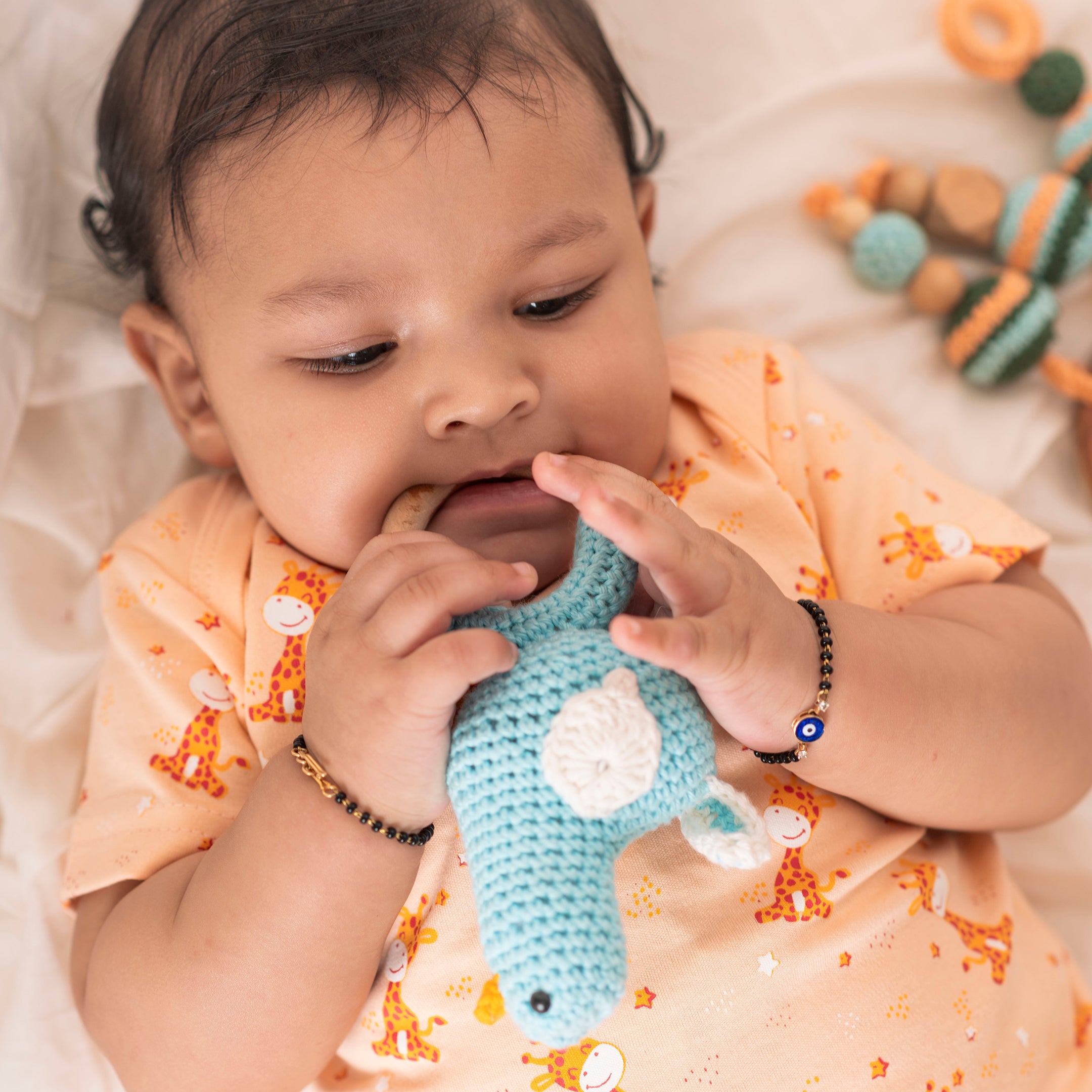 Bird Rattle and Teether - Neem Wood