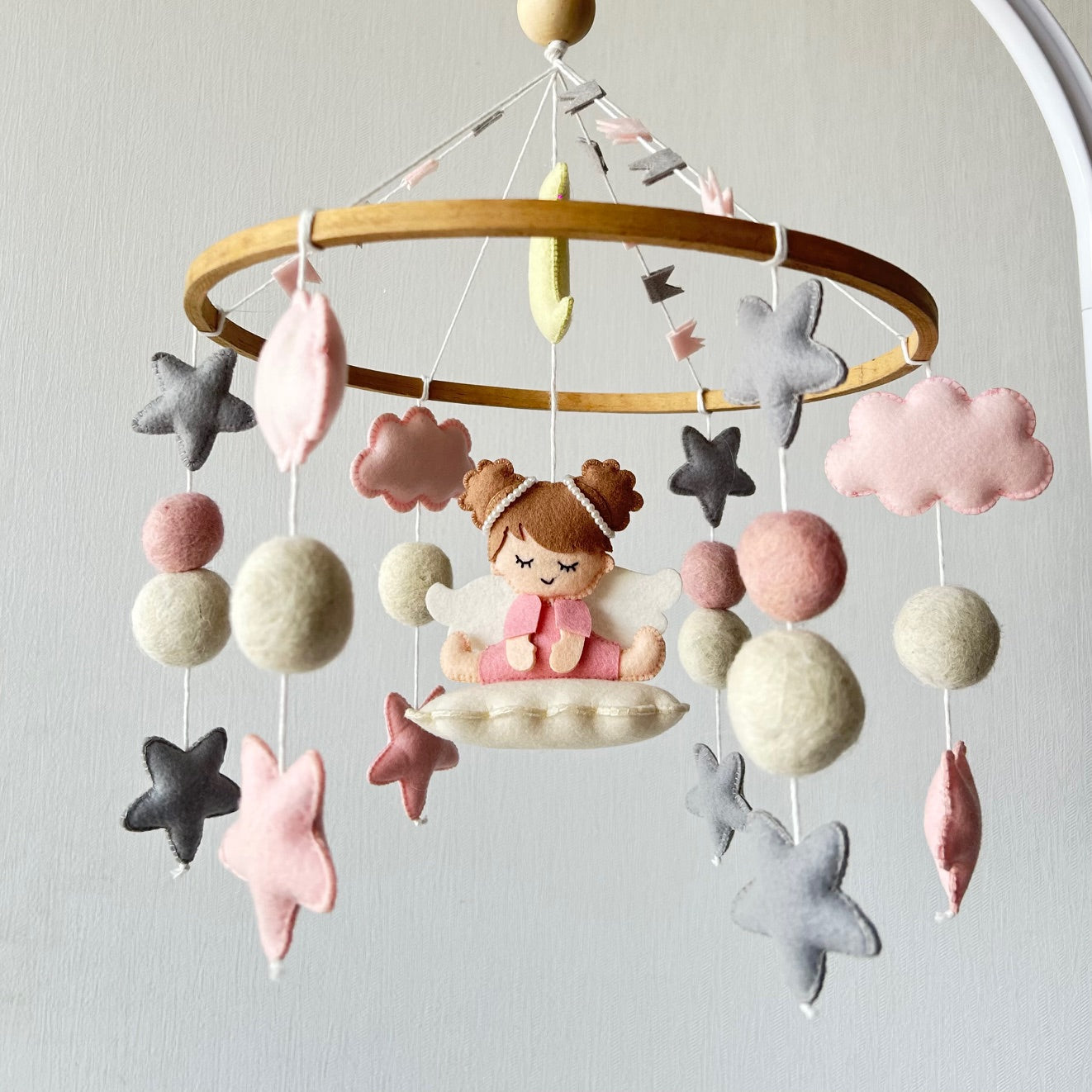 Angel’s Cloud Haven - Cot / Crib Mobile