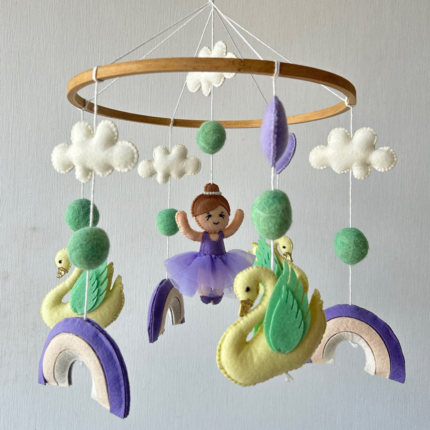 Swan Song Carousel - Cot / Crib Mobile