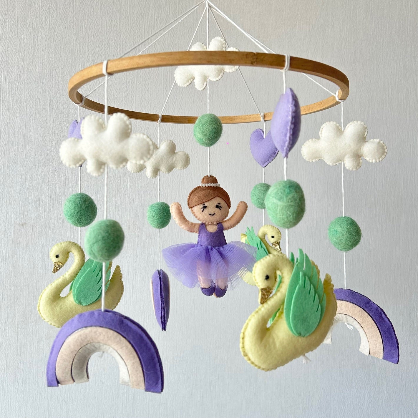 Swan Song Carousel - Cot / Crib Mobile