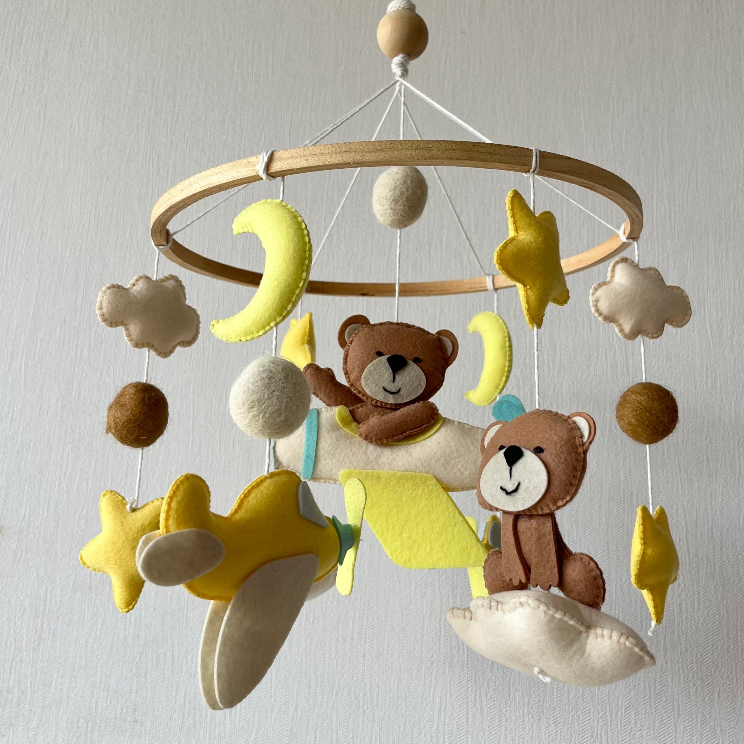 Teddy's Sky Adventure - Cot / Crib Mobile