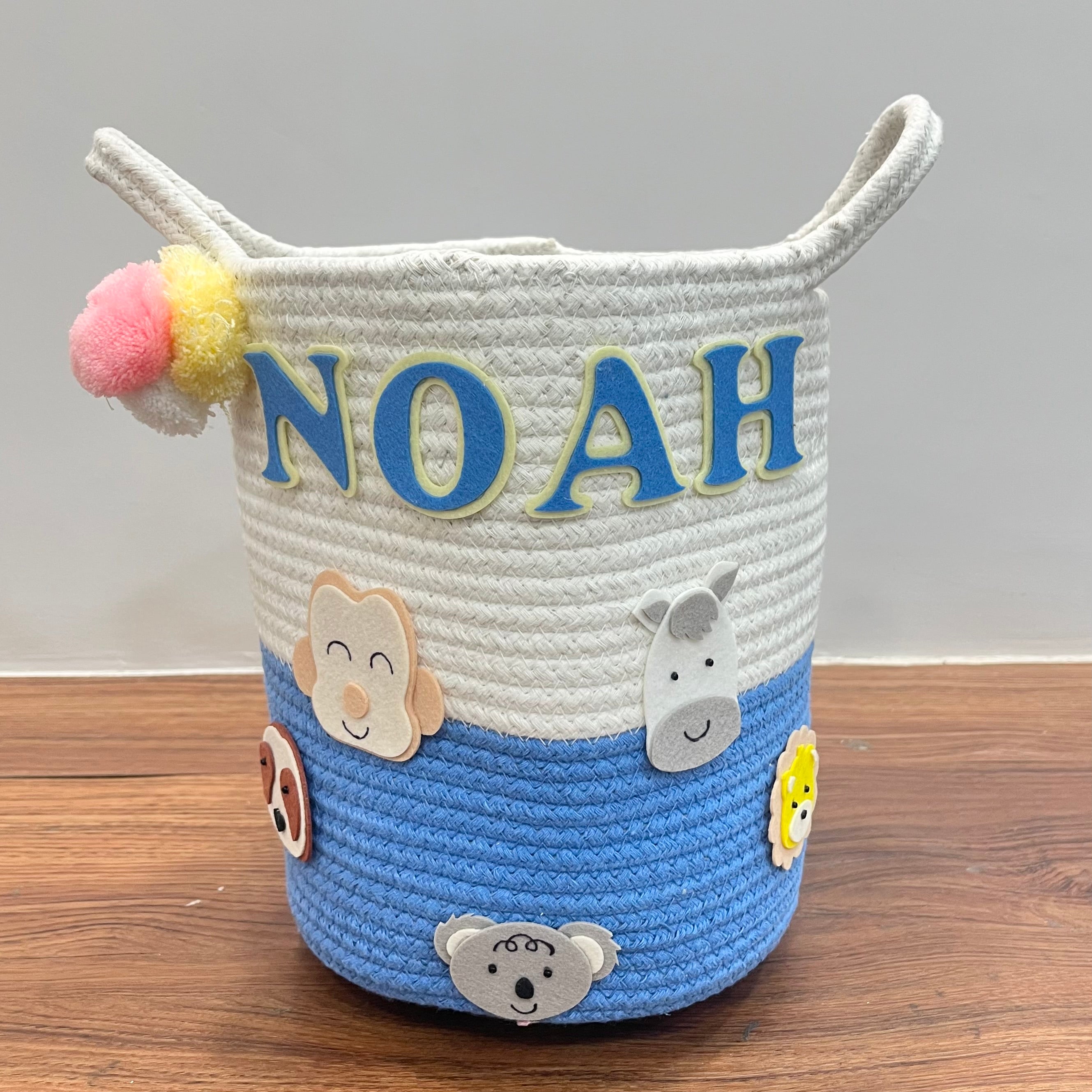 Animal Adventure - Jute Cotton Storage Basket