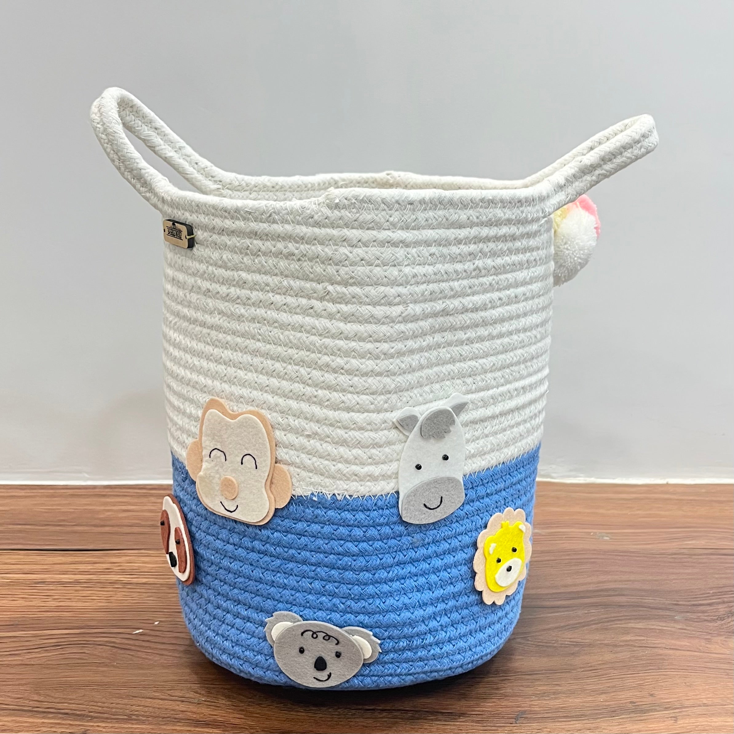 Animal Adventure - Jute Cotton Storage Basket