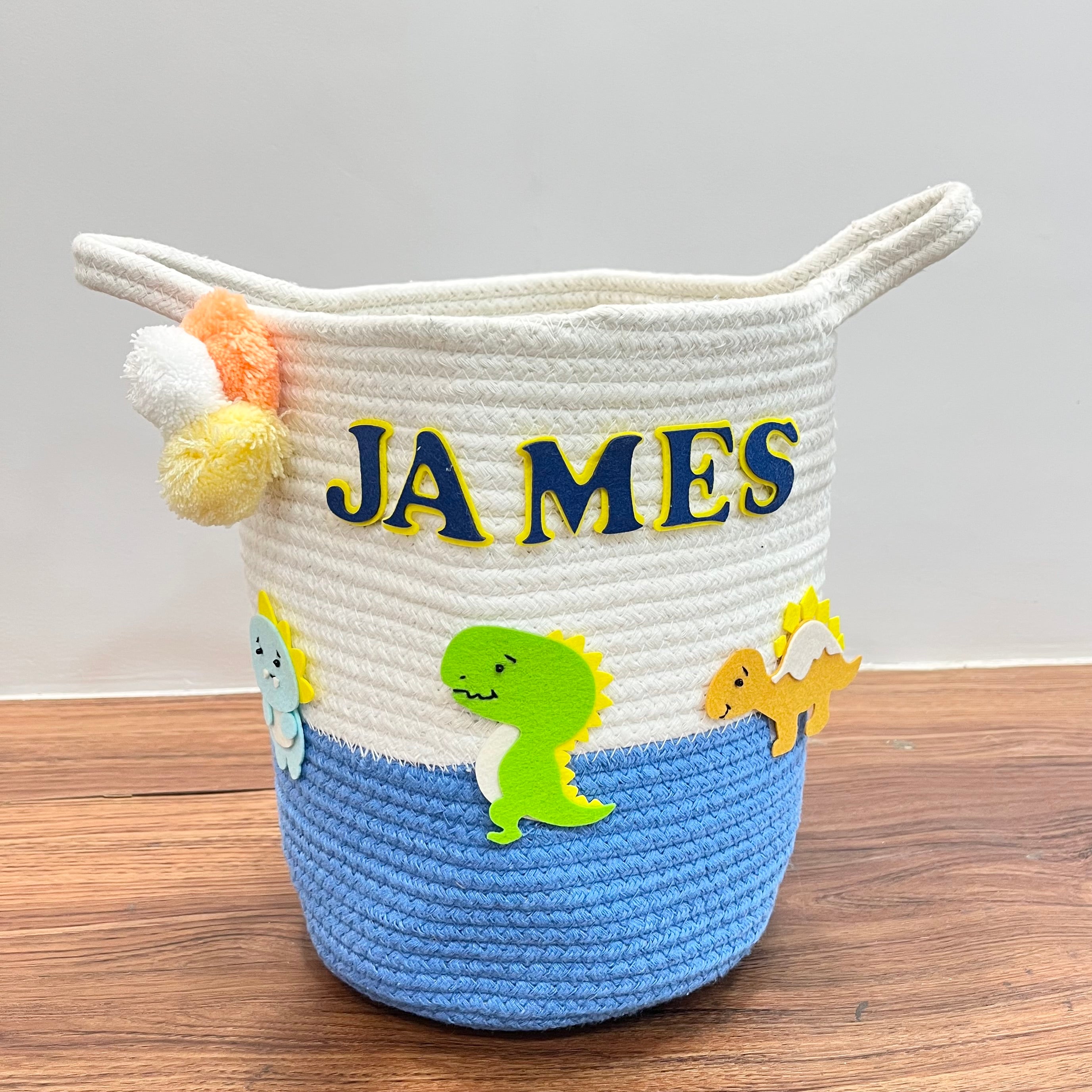 T-Rex Treasures - Jute Cotton Storage Basket