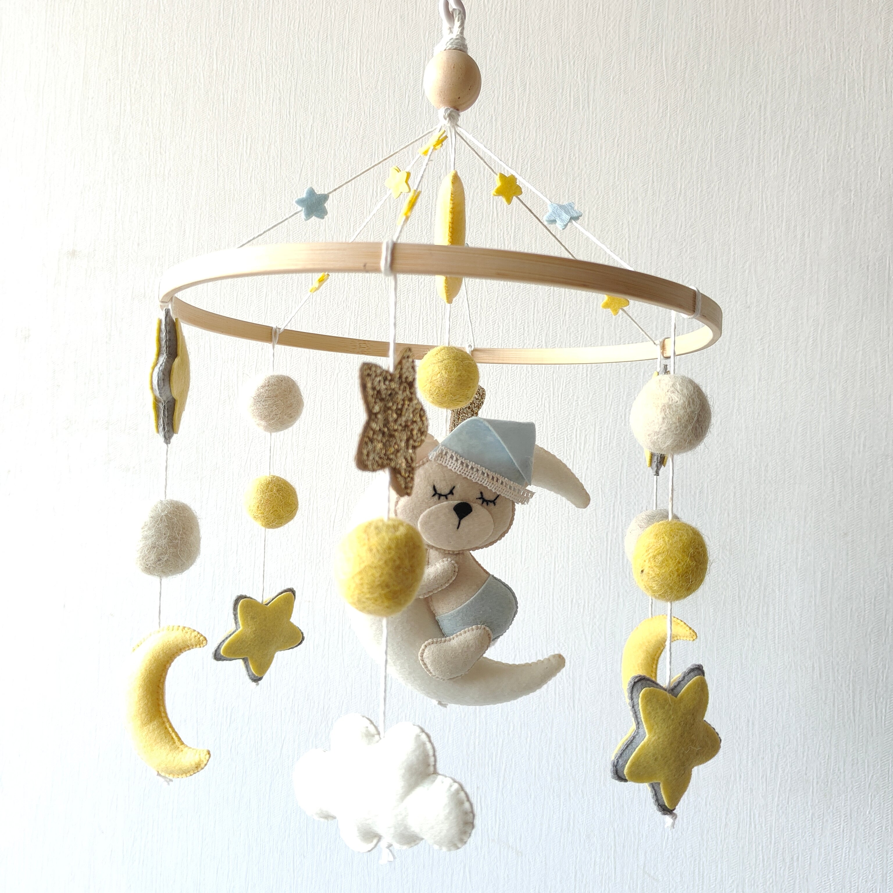 Dreaming Teddy Bear - Cot / Crib Mobile