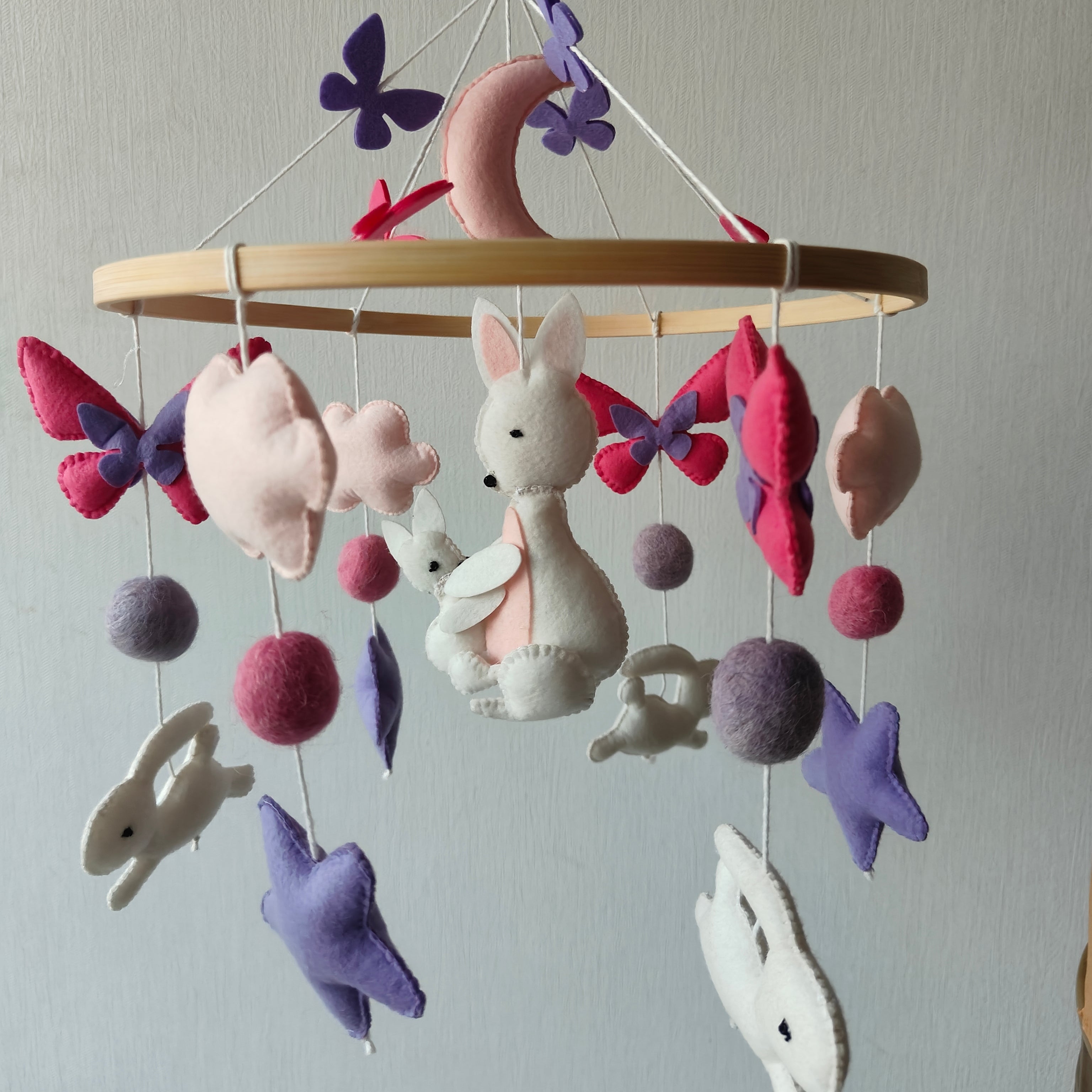 Fluttering Burrows - Cot / Crib Mobile
