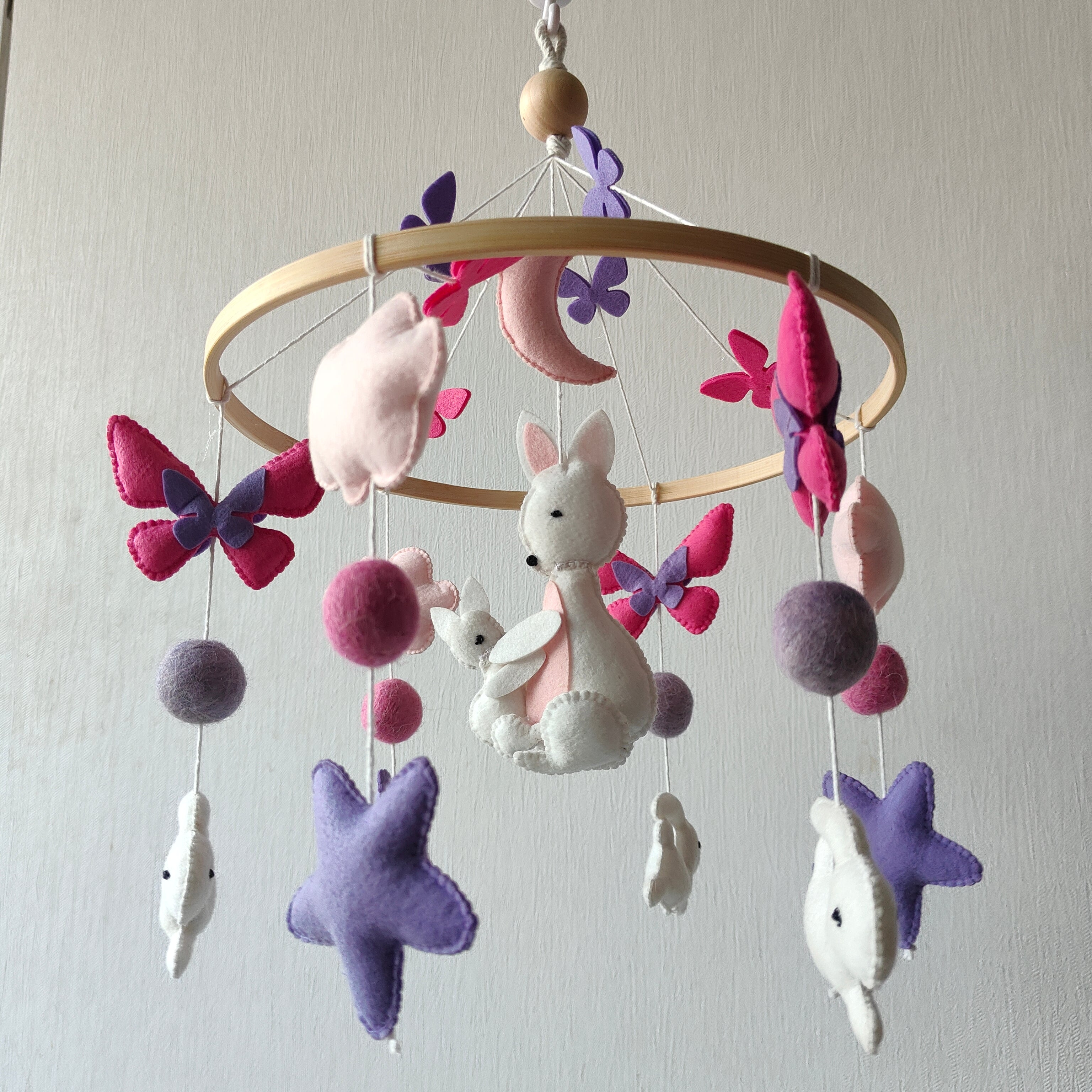 Fluttering Burrows - Cot / Crib Mobile