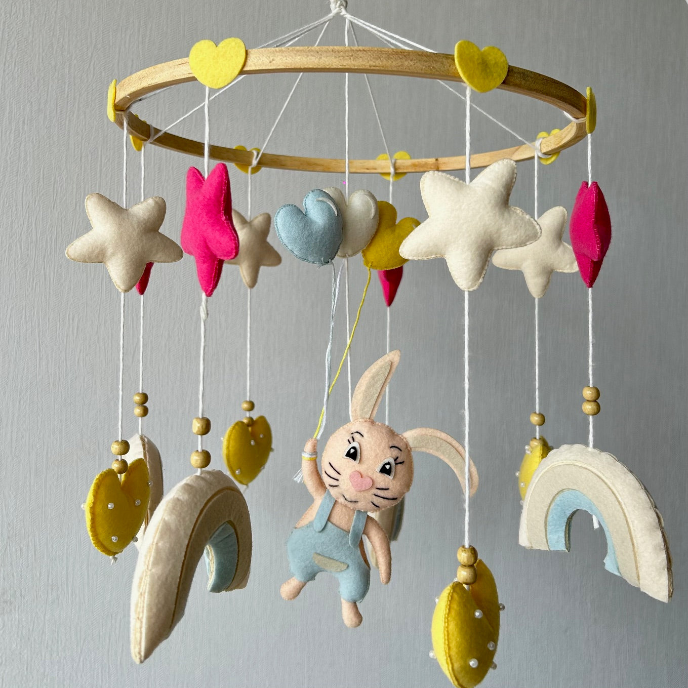 Bunny Under the Stars - Cot / Crib Mobile