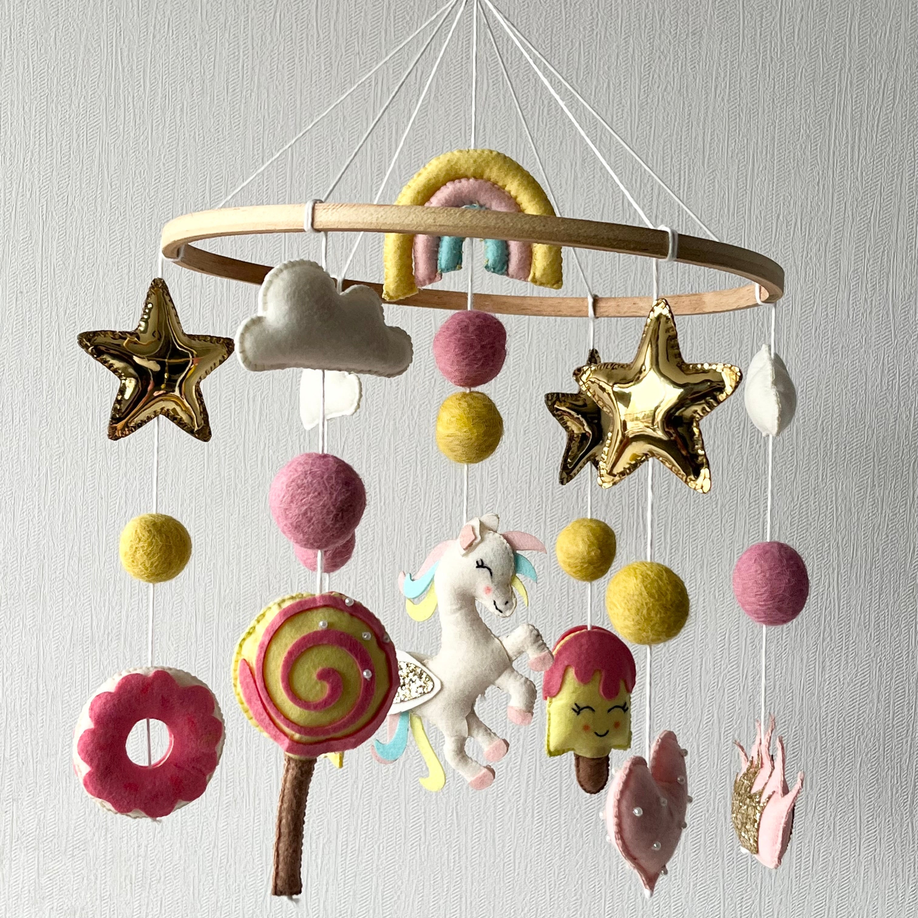 Whimsical Unicorn - Cot / Crib Mobile
