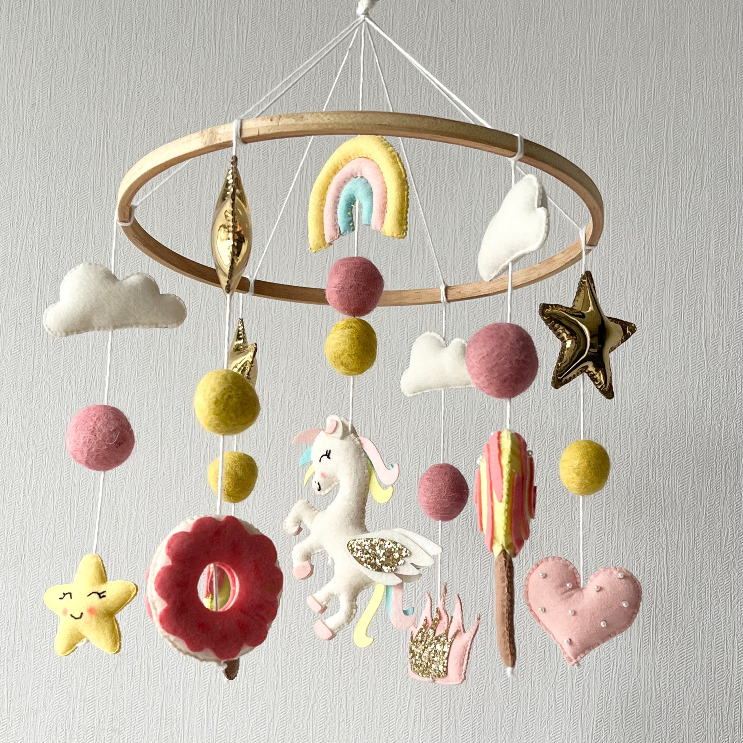 Whimsical Unicorn - Cot / Crib Mobile