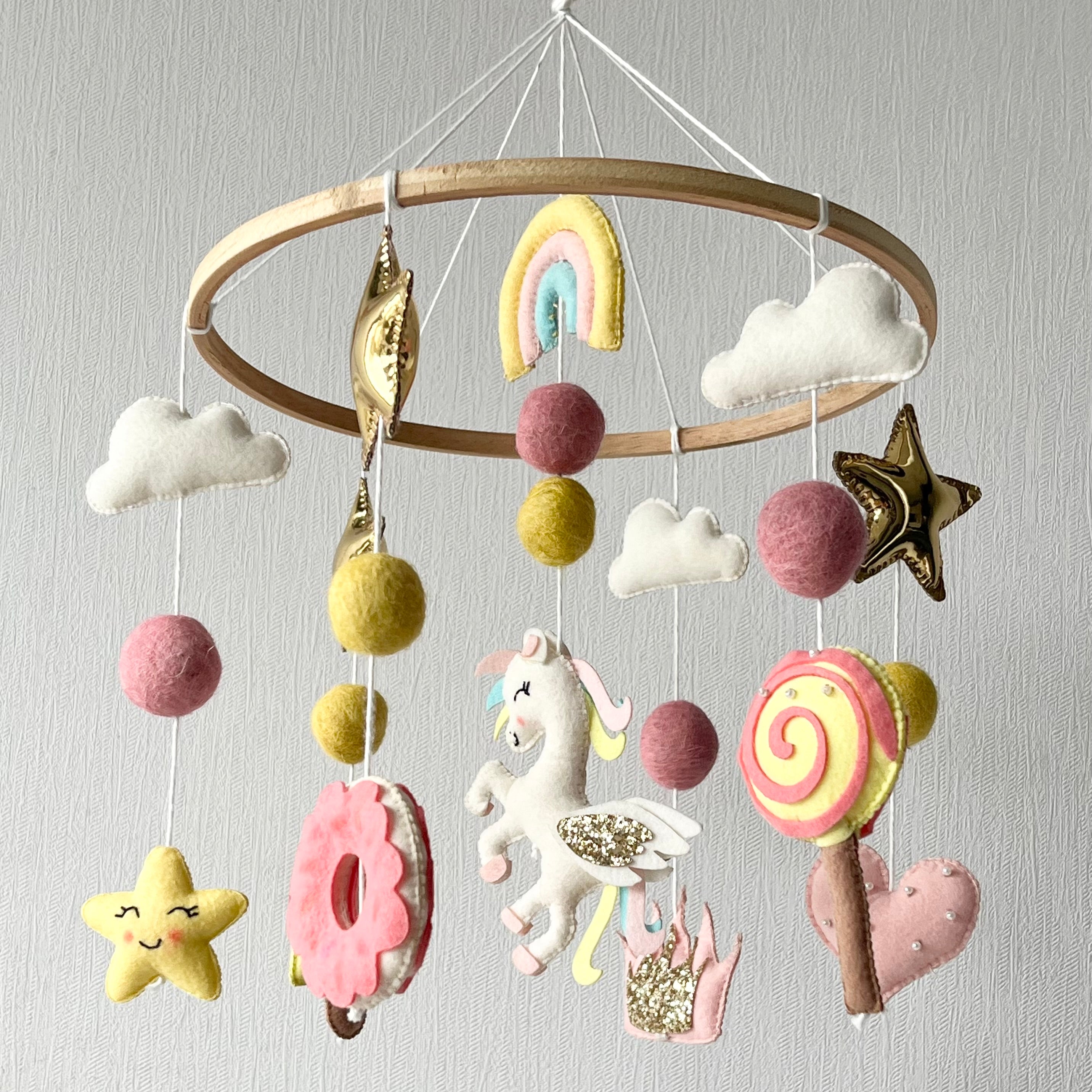Whimsical Unicorn - Cot / Crib Mobile