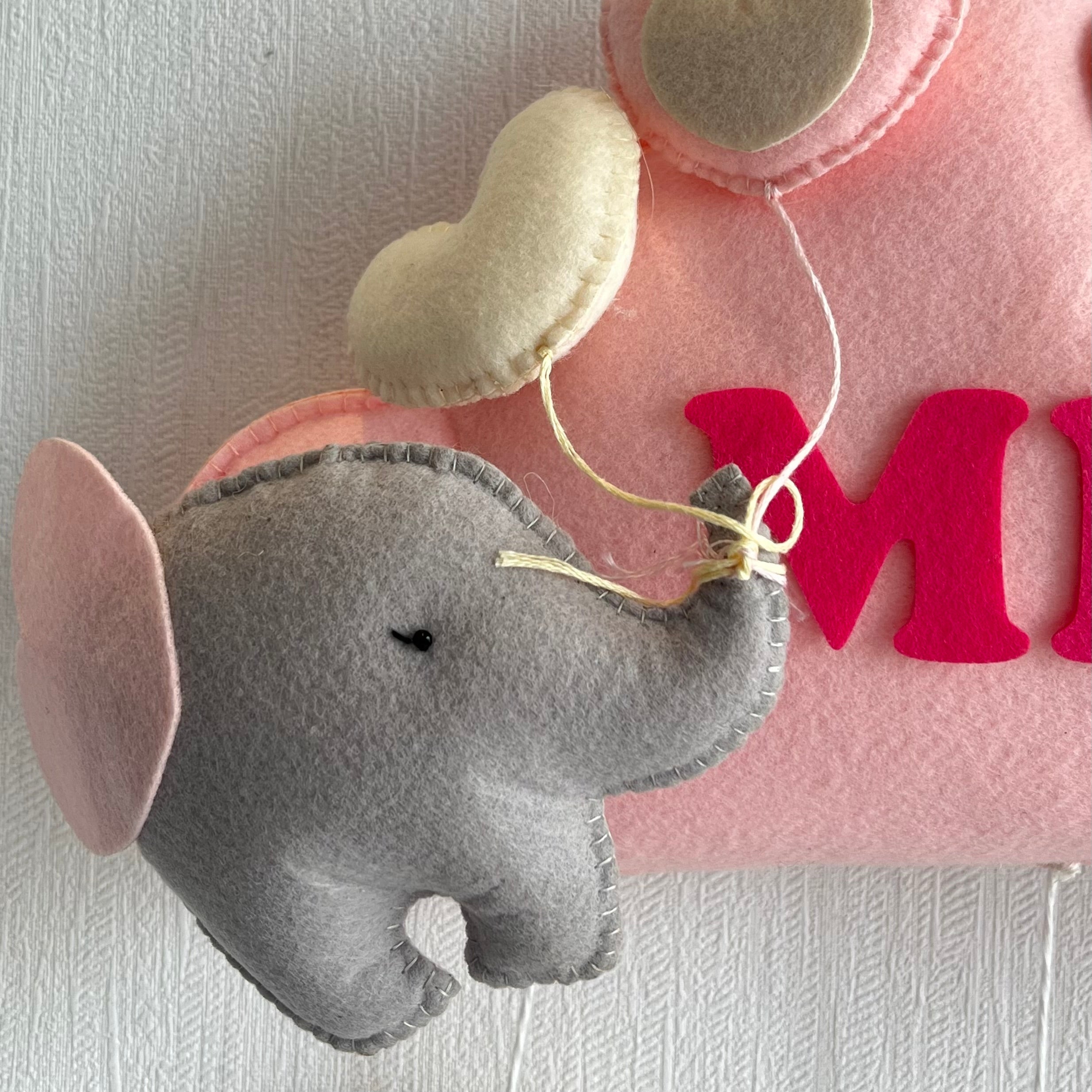 Elephant Cloudscape Name Hanging