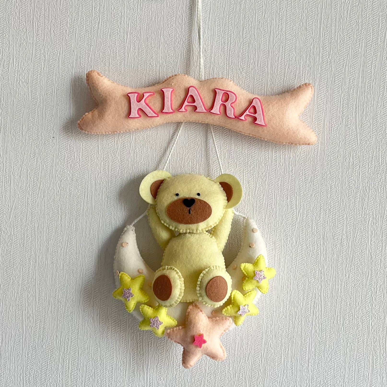 Teddy's Moon Magic Name Hanging
