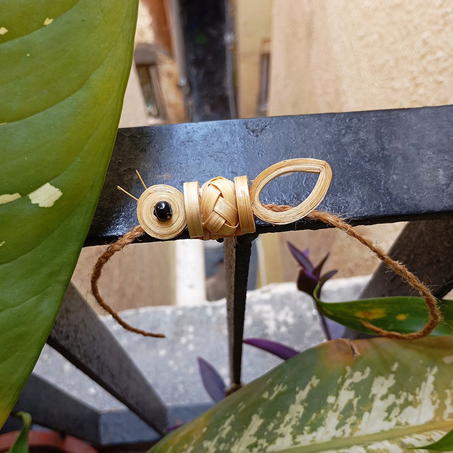 Ant Bamboo Rakhi - converts to a Brooch