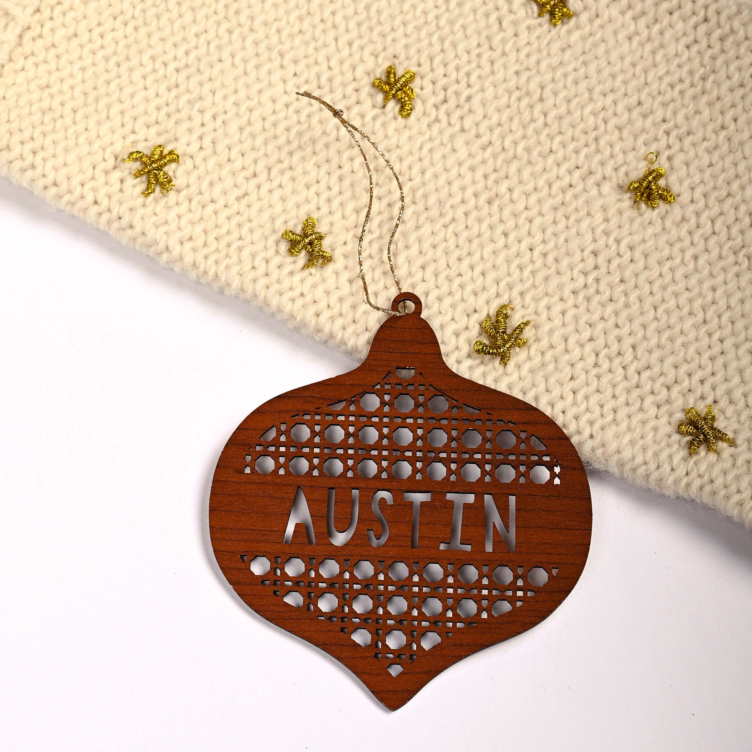 Rattan Ornament - Bauble