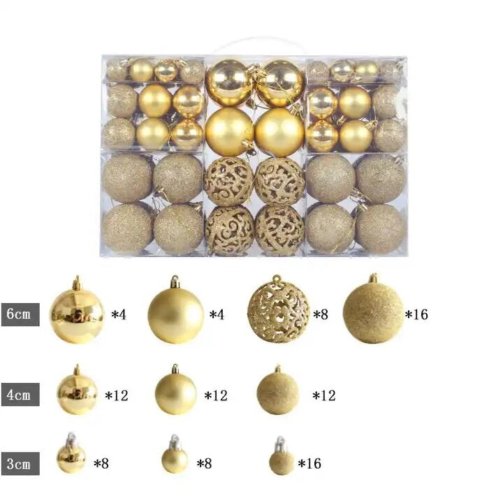 Bauble Kit- Gold - 100 pcs