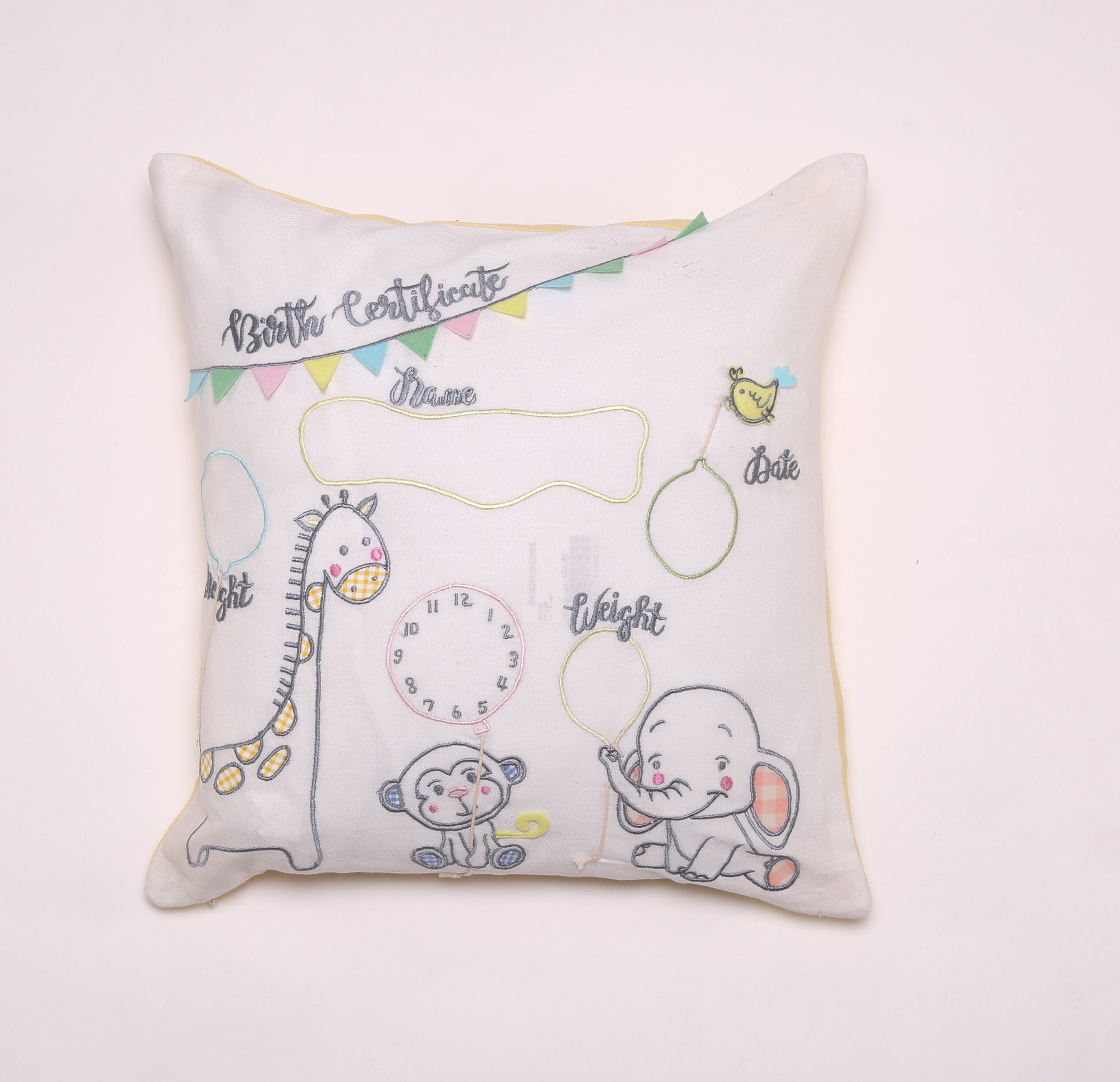 Birth Certificate - New - Cushion Cover