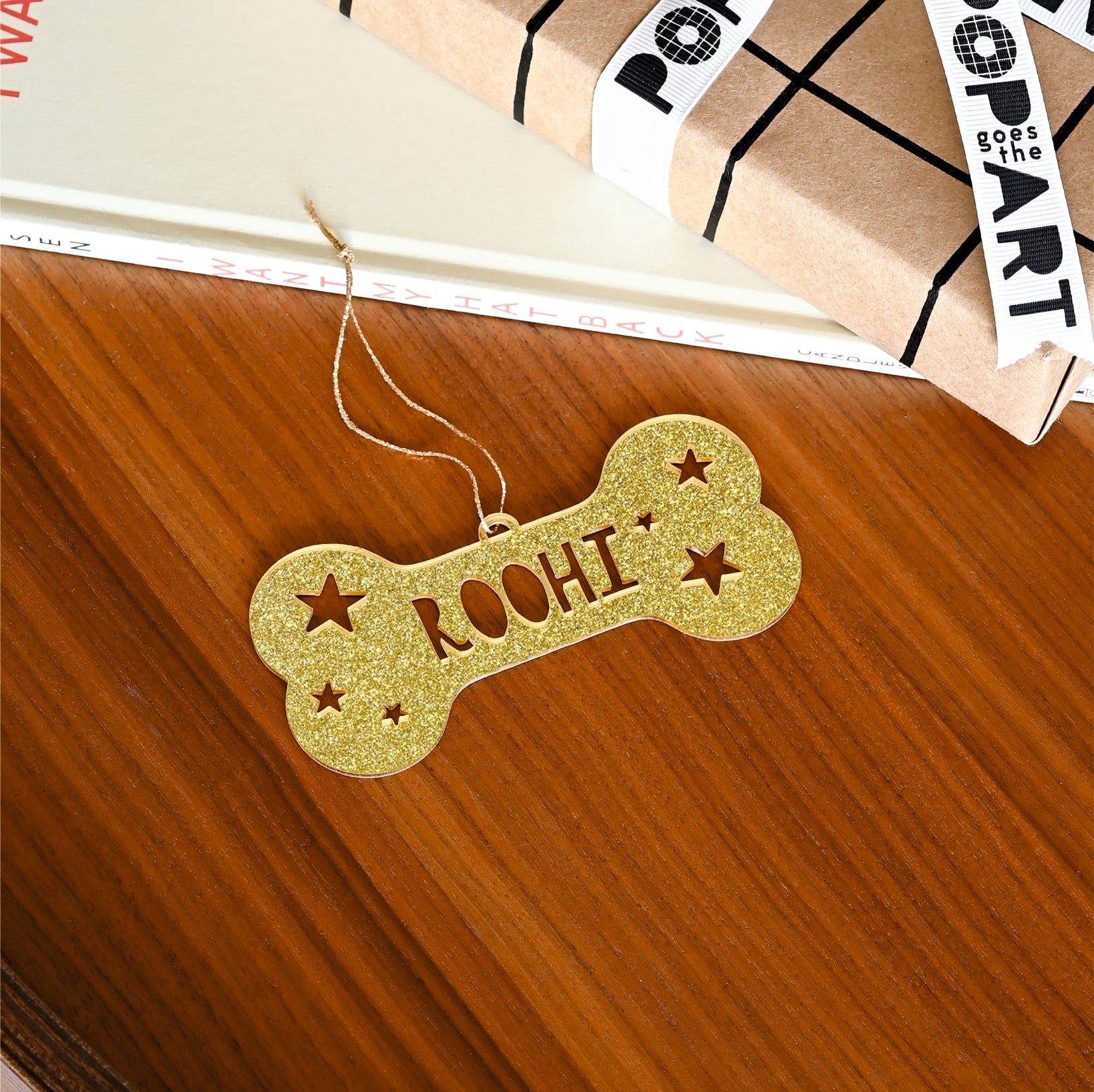 Xmas Shape Ornament - Bone