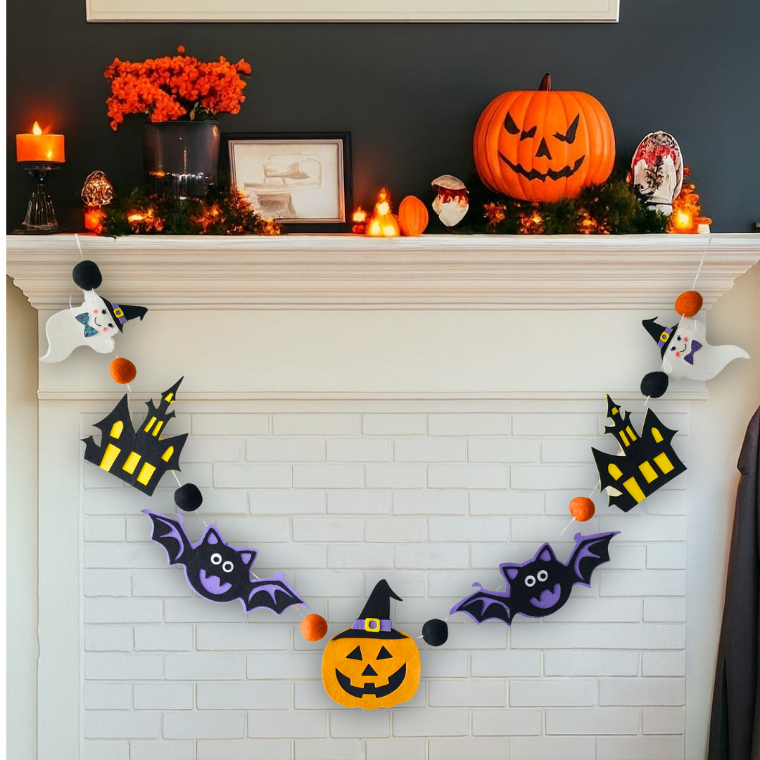 Happy Halloween Bunting – Haunted Castle