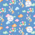 Personalised Gift Wrapping  Paper - Bunny’s Magic Balloon Ride