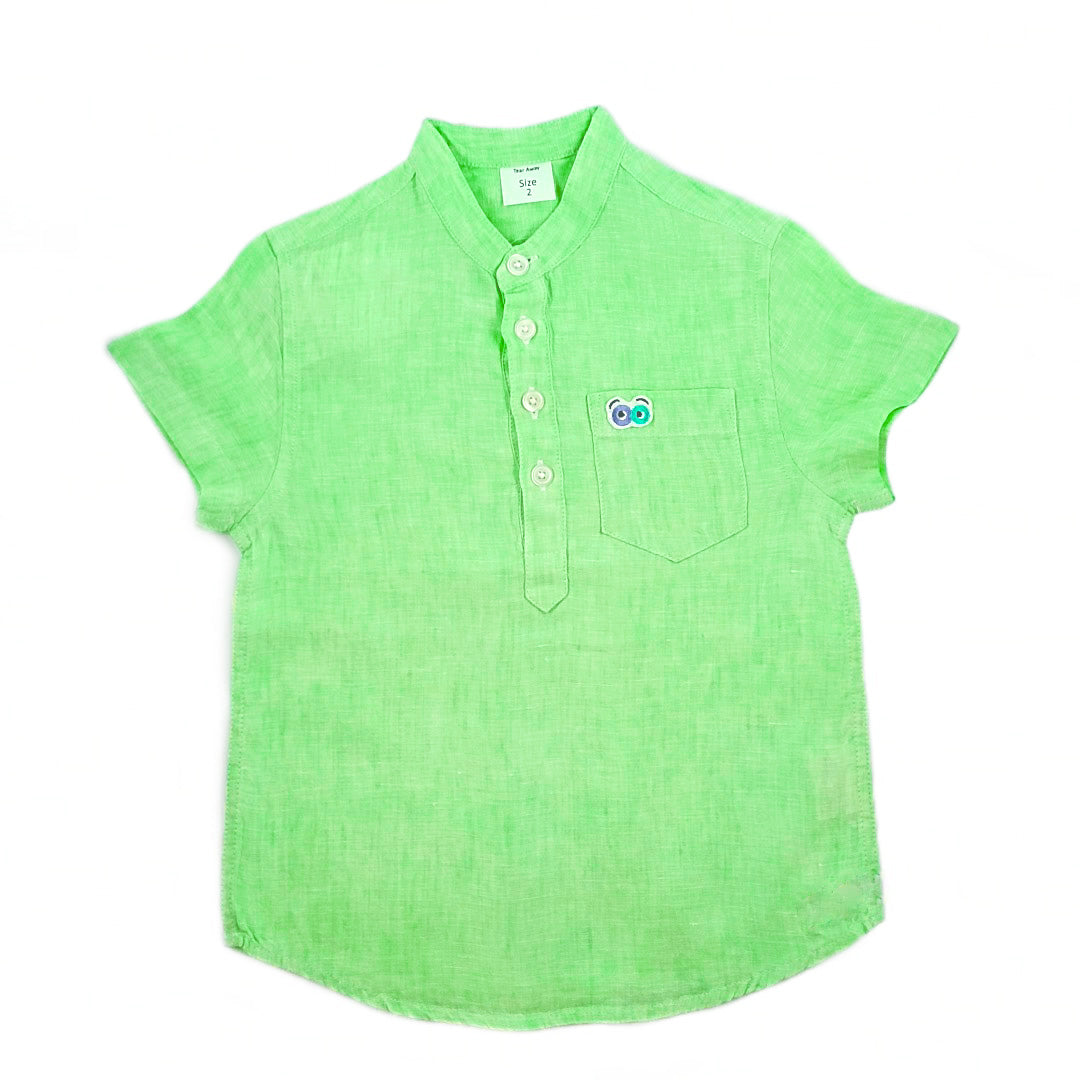 Boy's jujupes Green linen