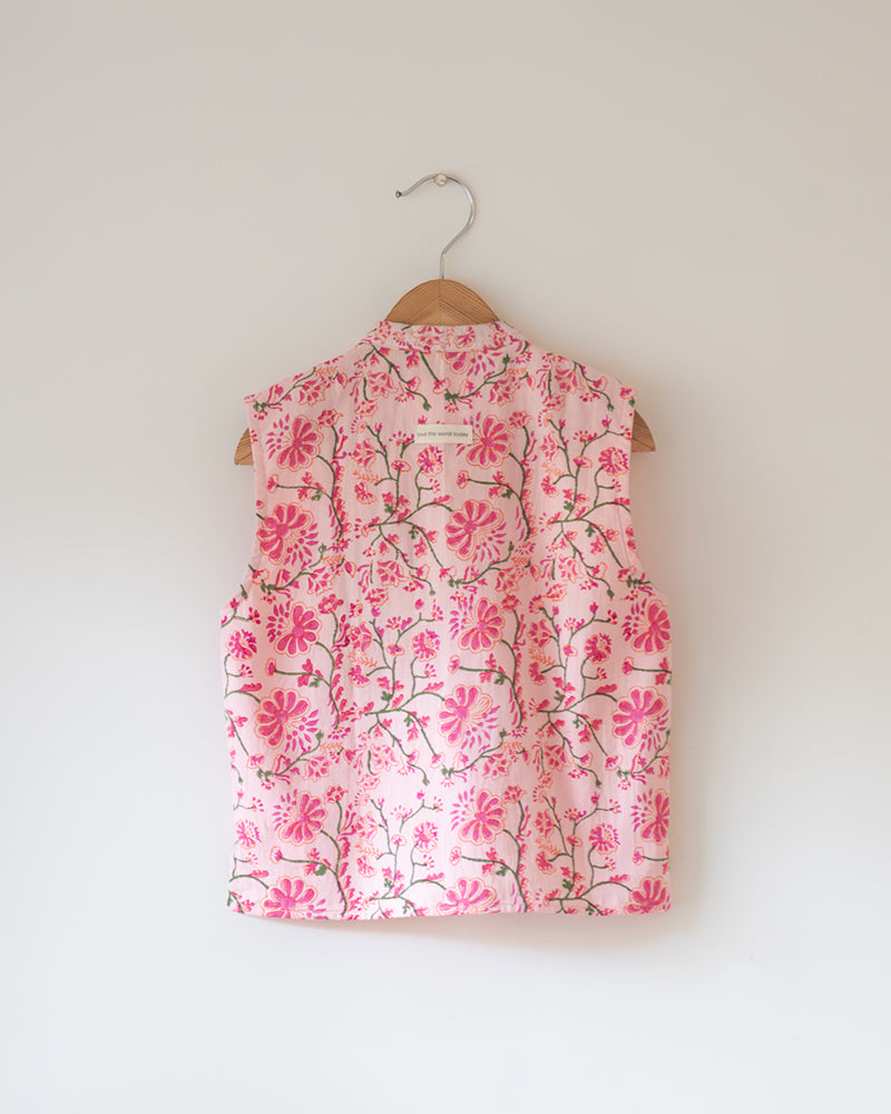Phool Cotton Pink Floral Bandi