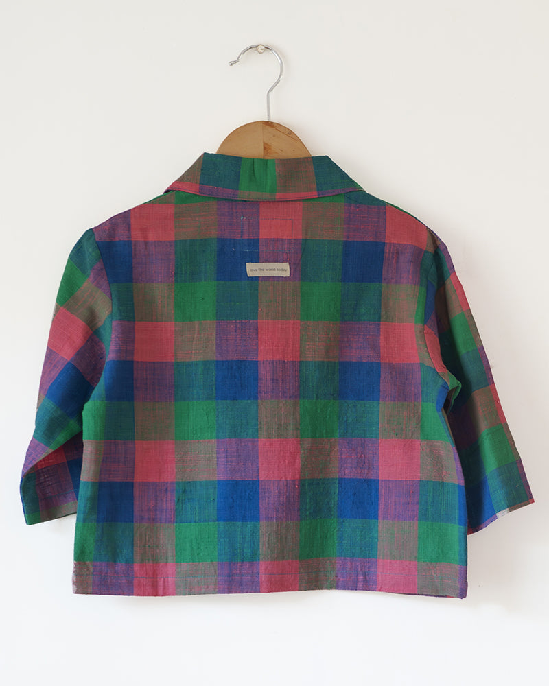 Cloud Drift Oversized Shirt In Handwoven Cotton