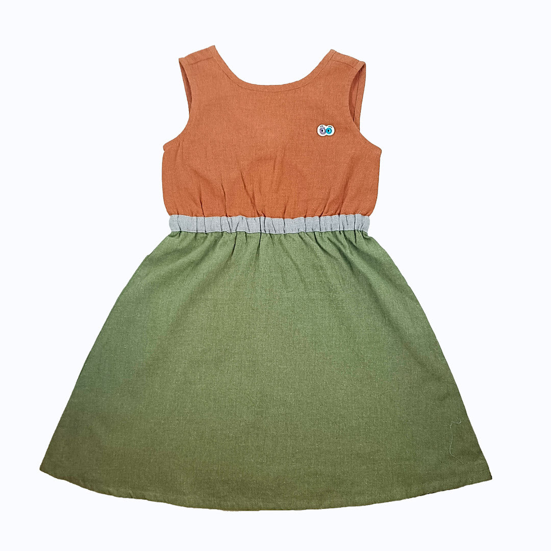 Girls Moss Rustic Dress