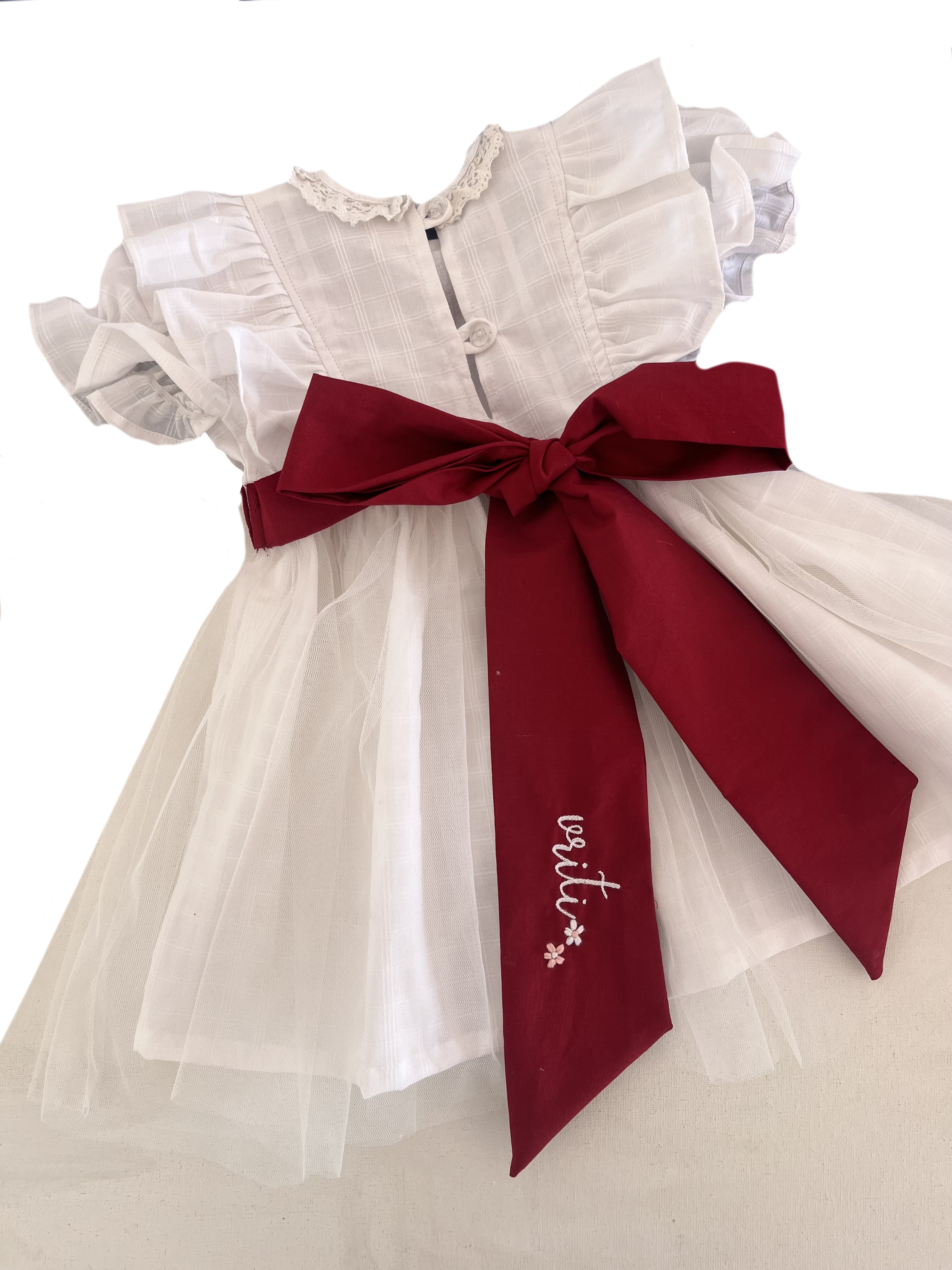 Snowflake Dress - Personalised Bow