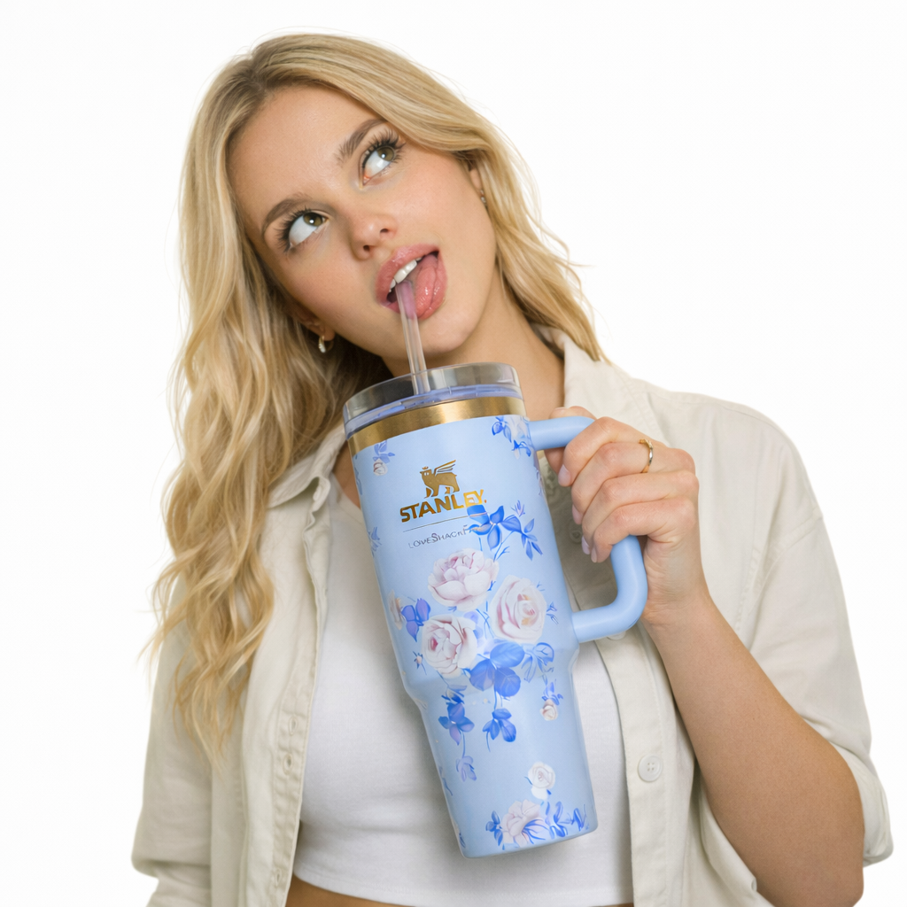 Limited Edition Stanley x LoveShackFancy – Bluebell Porcelain Bloom – 40oz