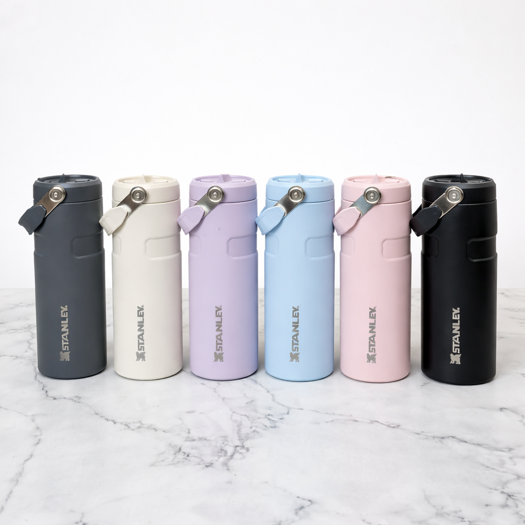 Stanley 17oz | IceFlow™ Bottle with Flip Straw Lid – Rose Haze