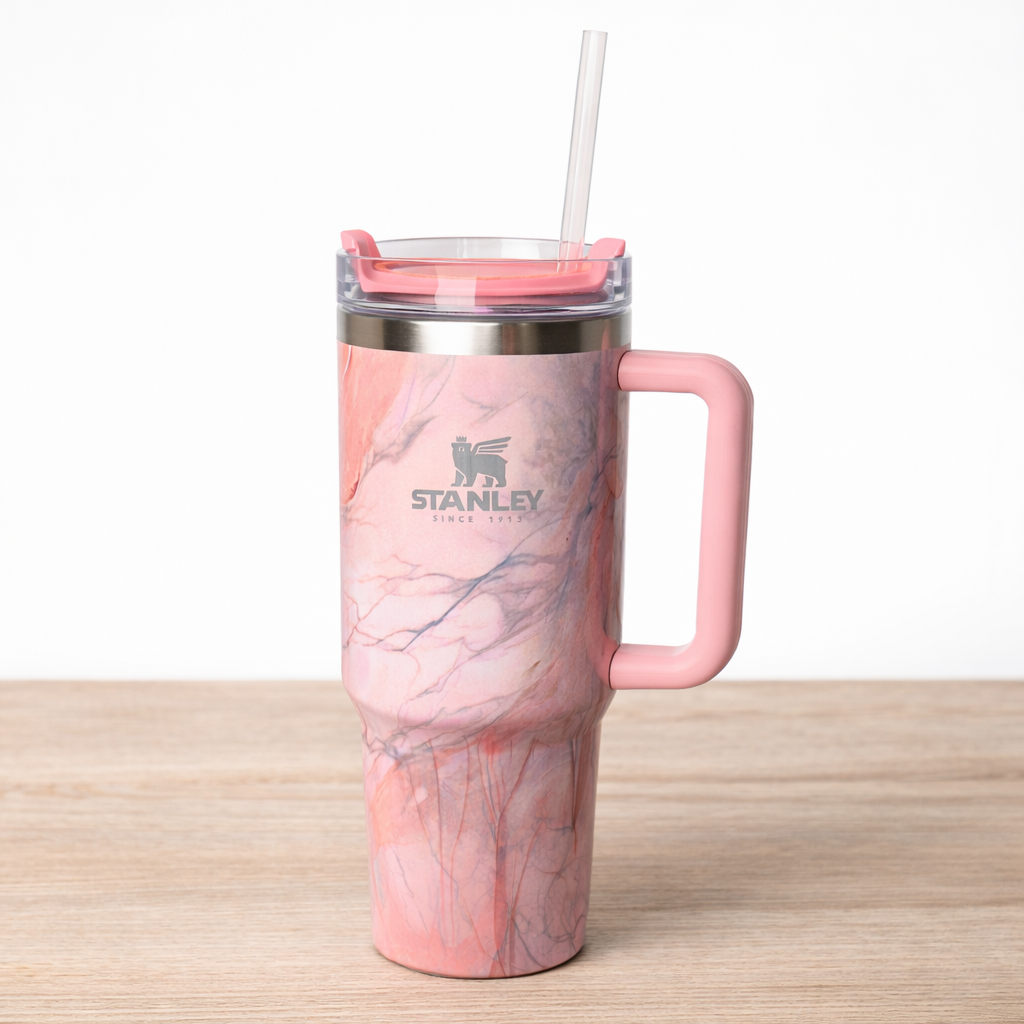 Stanley Swirl x Quencher H2.0 | 1.18L – Rose Quartz Drift