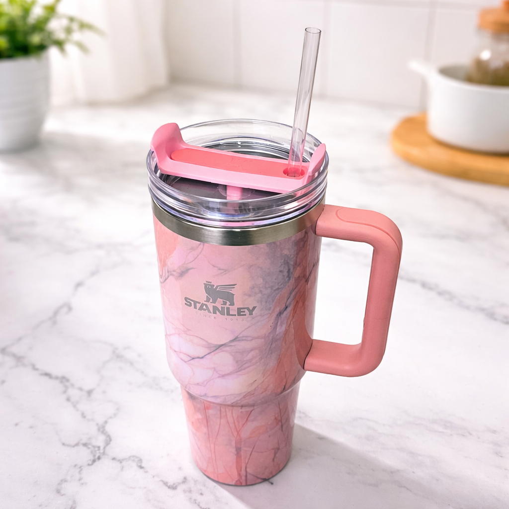 Stanley Swirl x Quencher H2.0 | 1.18L – Rose Quartz Drift