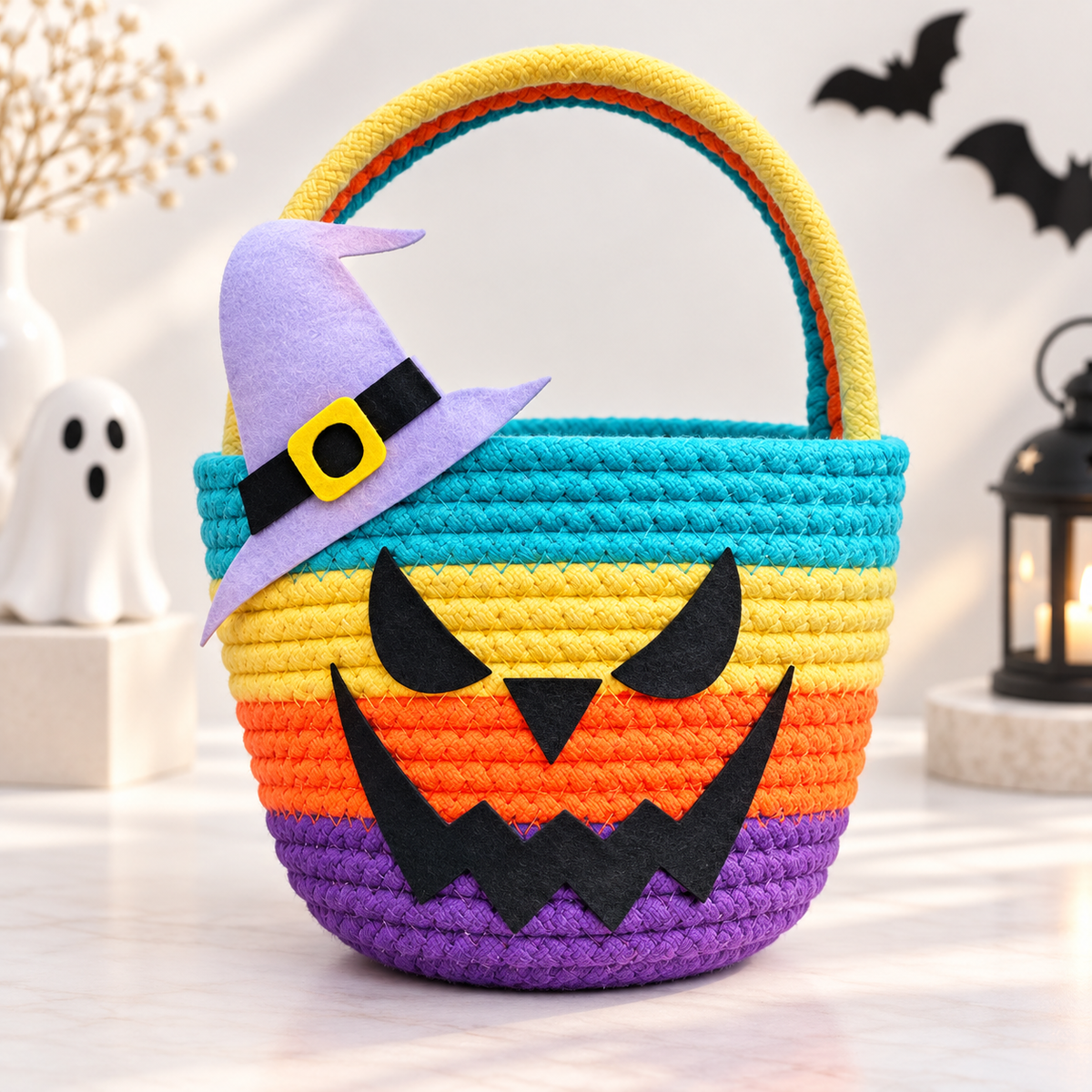 Personalised Little Grin Monster Basket