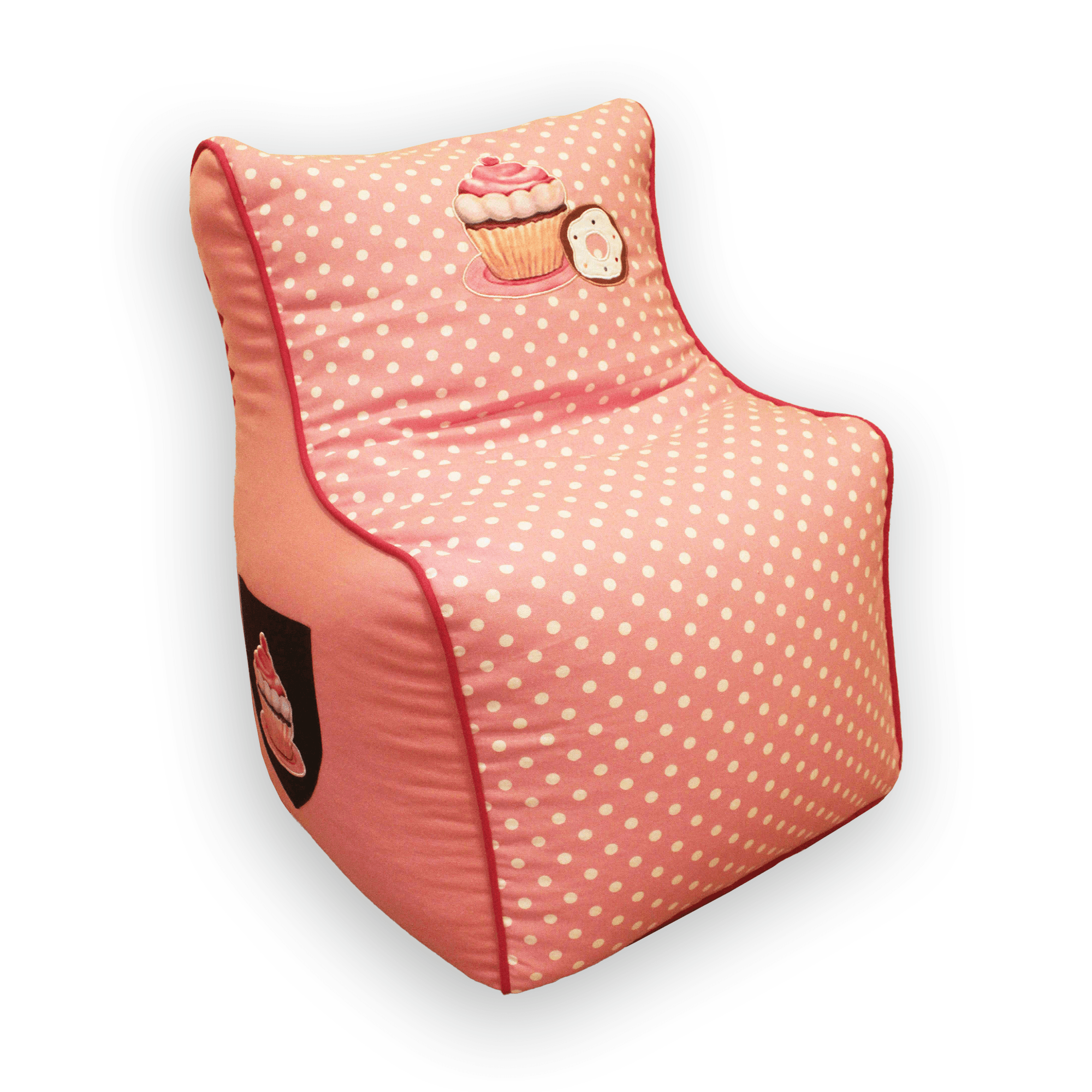 Chocolate - Pink - Bean Bag Chair Cover - Medium