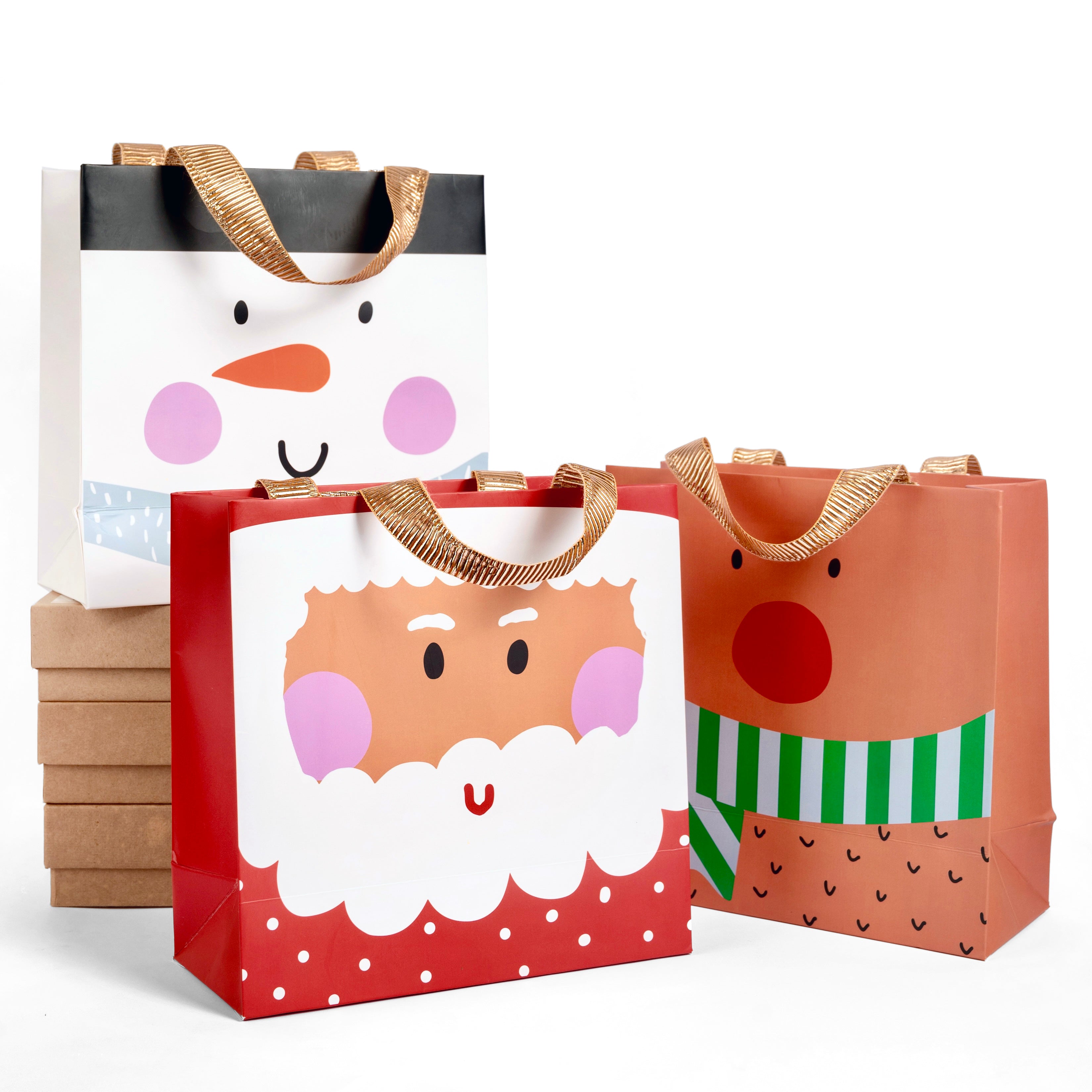 Set of 6 Gift Bags | Christmas Characters