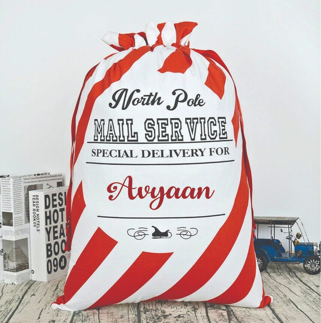 Classic North Pole Mail Service - Christmas Sacks