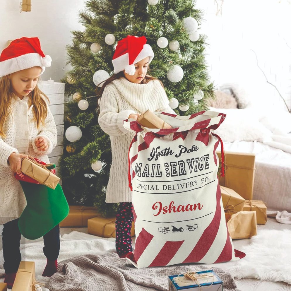 Classic North Pole Mail Service - Christmas Sacks