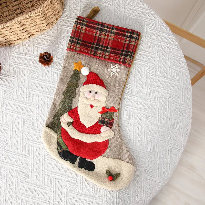 Checkered Cheer Stocking - Set of 2