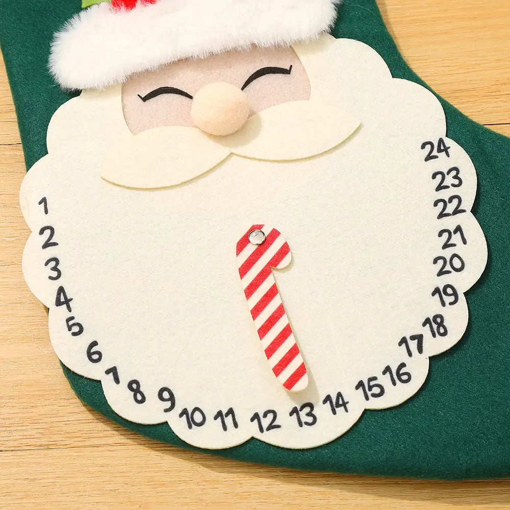 Festive Countdown Treasure Stockings - Santa