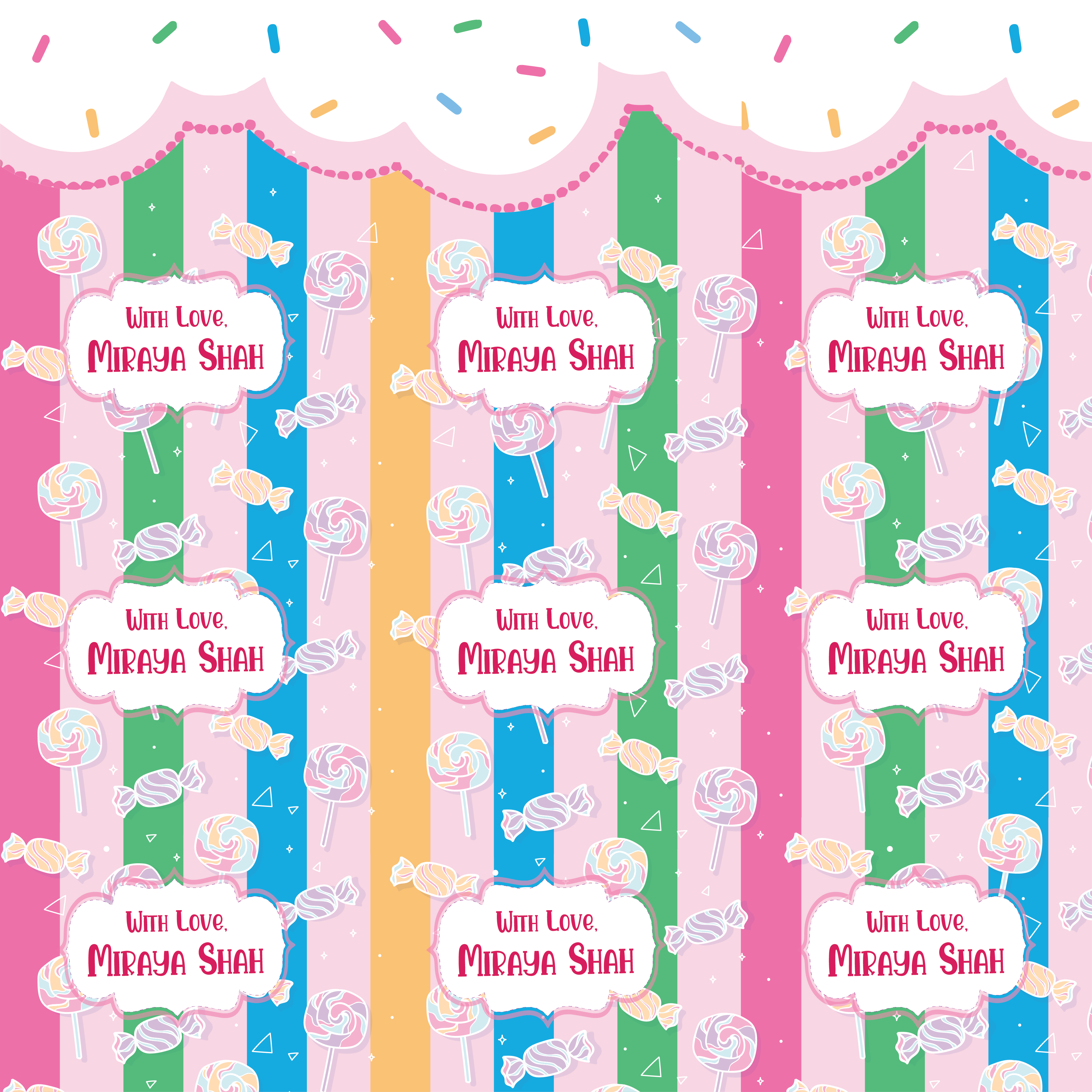 Gift Wrapping Paper  -  Colors of Happiness