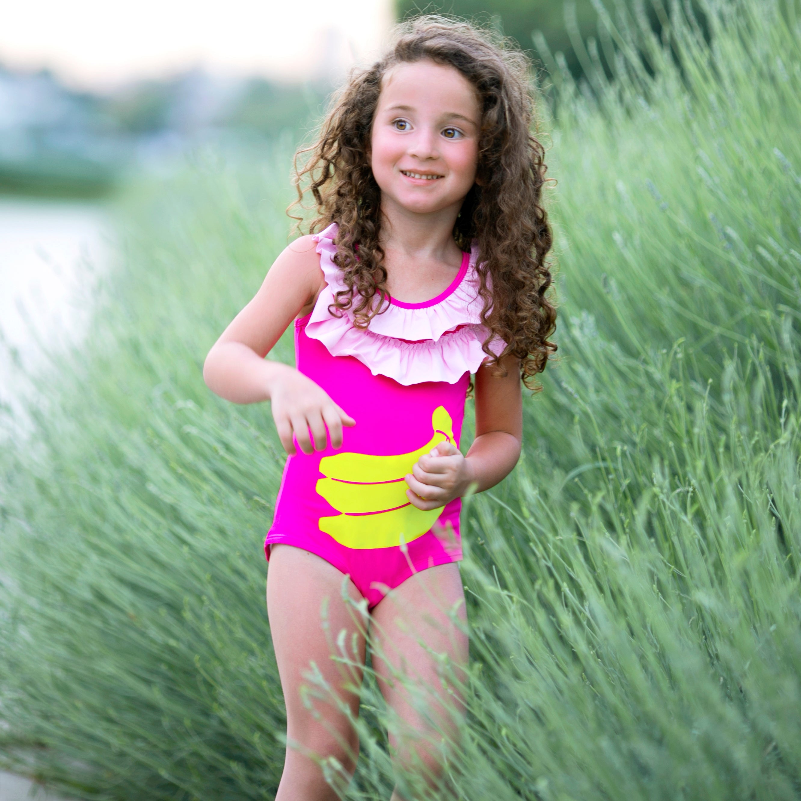 FUCHSIA BANANA ONE PIECE