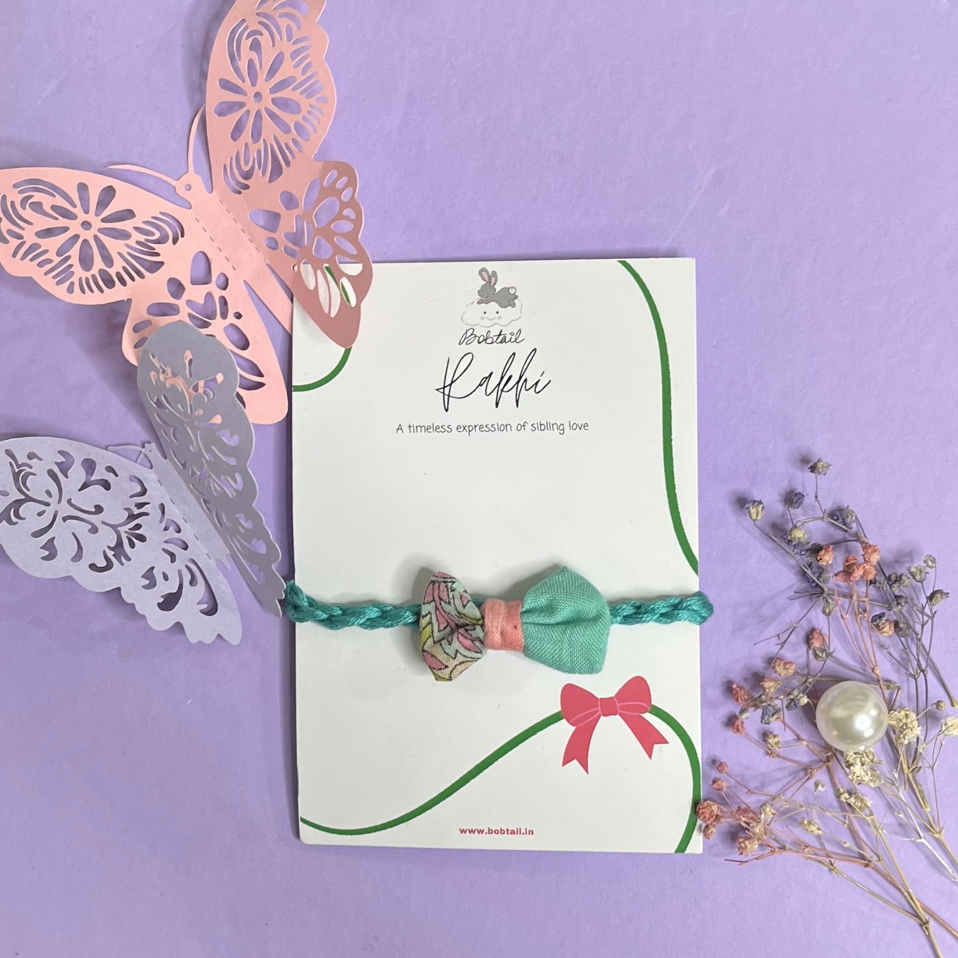 Blushing Bow - Bow Rakhi