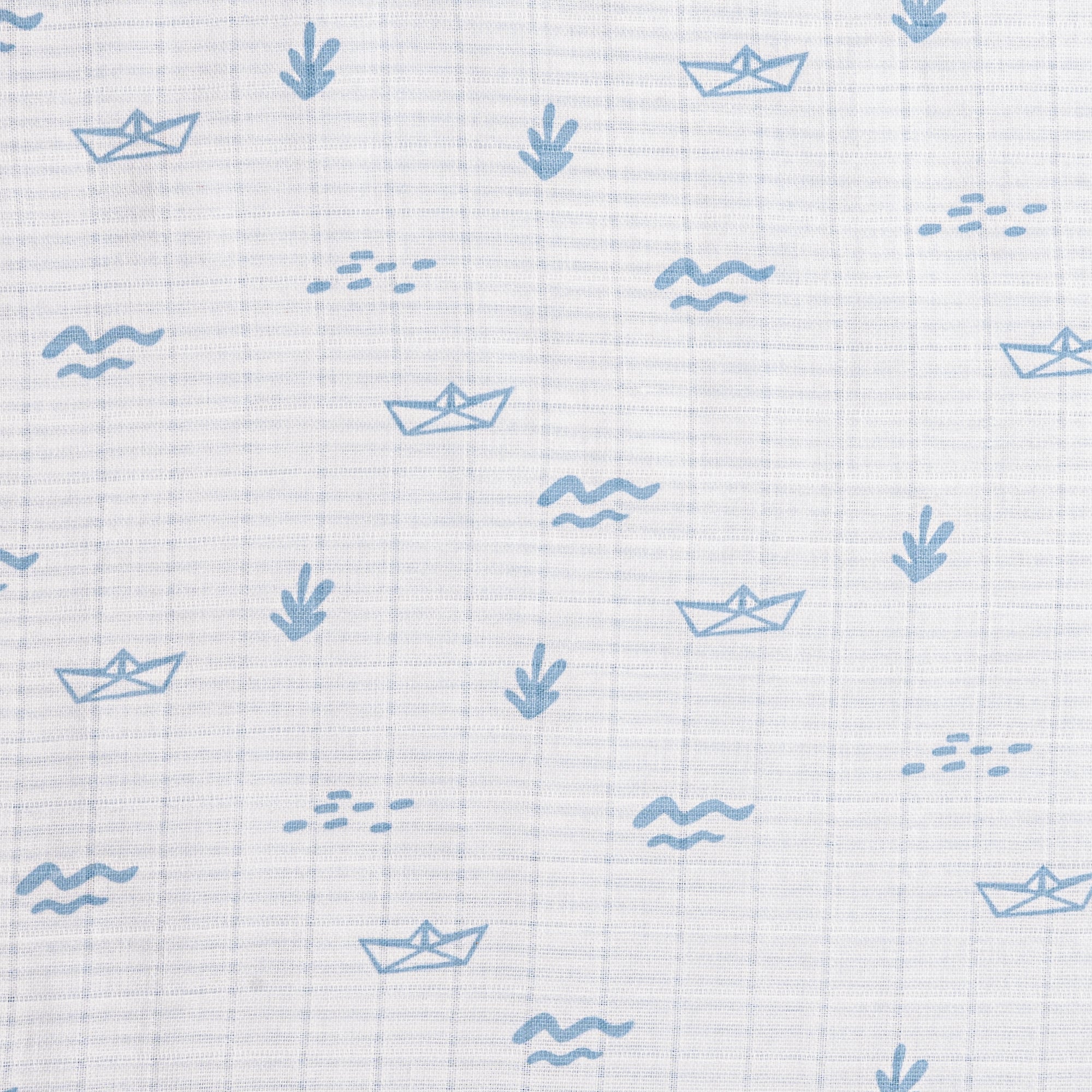 Organic Muslin Blanket - Boat
