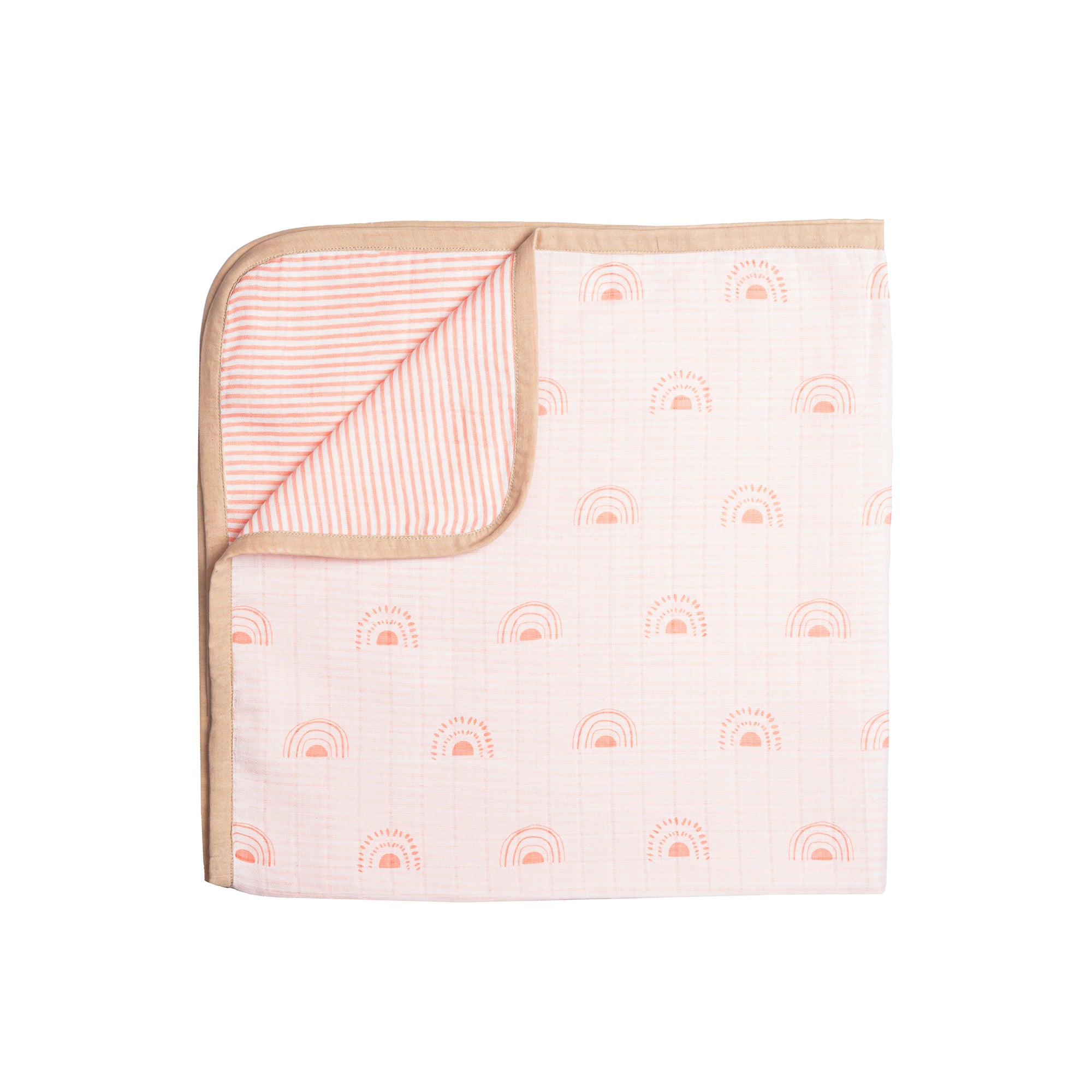 Organic Muslin Blanket - Rainbow
