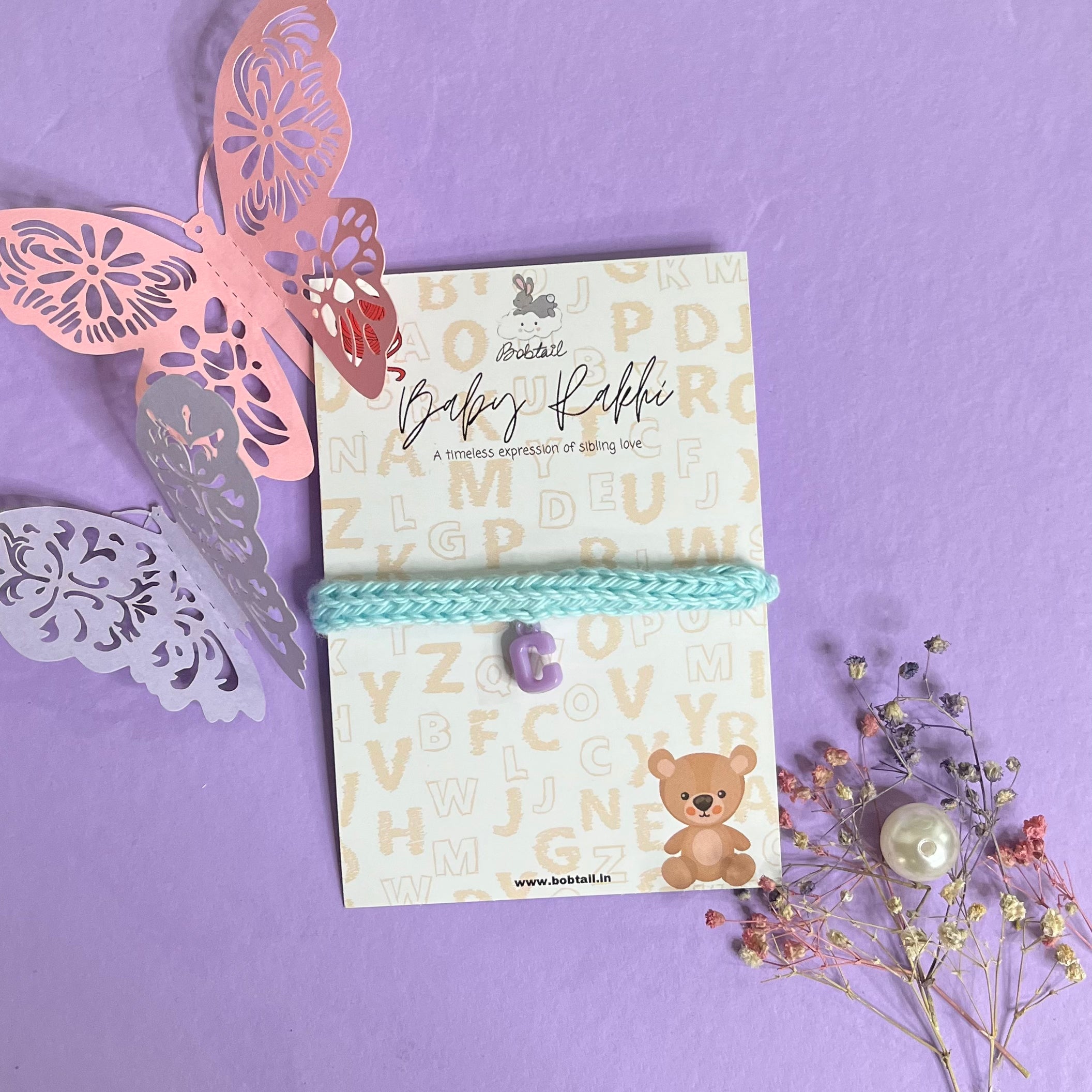 Personalised Baby Rakhi - 4 Colour Options